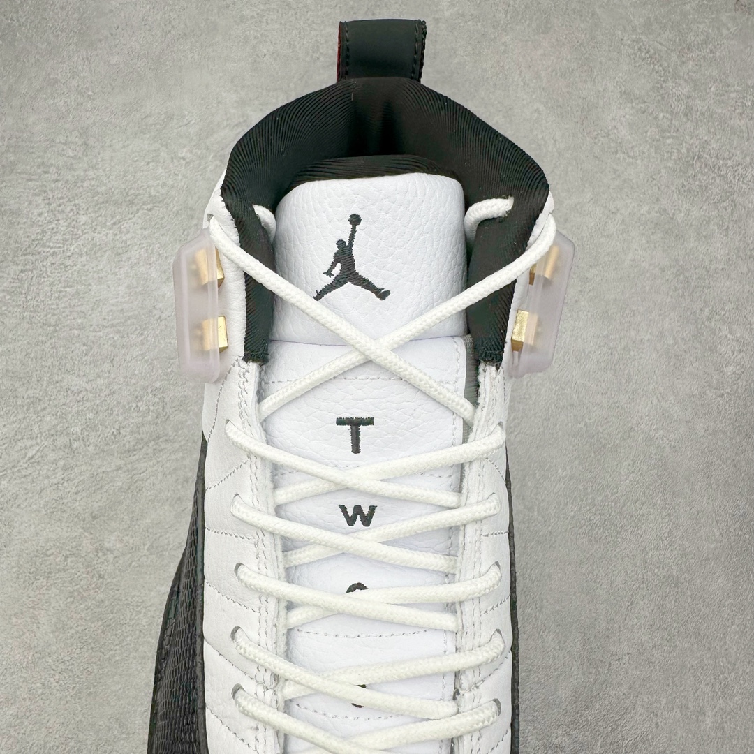 图片[5]-＃NC版 Air Jordan AJ12 Retro 黑白130690-125 原楦原纸板开发 原汁原味12代鞋型 进口原厂皮料 原厂碳板 原装材料 原厂定制金属扣 原厂电绣 支持与公司货全方位对比 只服务于5%懂鞋的高端客户 发国外可支持各种retail商店充正寄售 尺码：40 40.5 41 42 42.5 43 44 44.5 45 45.5 46 47.5-选品中心