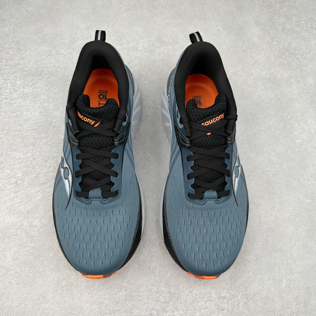 图片[2]-＃SG纯原 Saucony Triumph 22 索康尼胜利22代旗舰级缓震型跑鞋 性能相比前几代再升级：鞋面采用全新升级的工学网设计 贴合脚部更透气 中底部分使用最新的PWRRUN+材质 搭配PWRRUN+鞋垫使中底的大幅加厚 10mm坡差进一步提供缓震、回弹性能 内底则采用了FORMFIT动态适应系统 动态契合脚型 提升包裹性和舒适性 提供更卓越的动态回馈体验 XT-900橡胶大底 可提供良好的抓地力和较强抗磨性能 尺码：35.5 36 36.5 37.5 38 38.5 39 40 40.5 41 42 42.5 43 44 44.5 45-选品中心