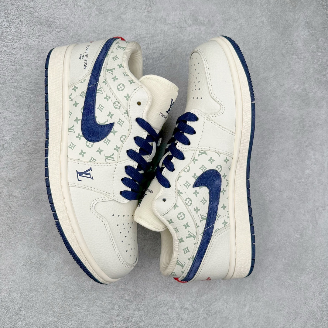 图片[3]-Air Jordan AJ1 Low 低帮系列定制配色 WG8850-001 原厂内置气垫魔块 A模大底 头层小牛皮 鞋舌AJ原厂专用牛津布+AJ专用反口珍珠布+原厂无杂质高弹内里海棉+特殊封边弹力鞋带 尺码：36 36.5 37.5 38 38.5 39 40 40.5 41 42 42.5 43 44 44.5 45 46-选品中心