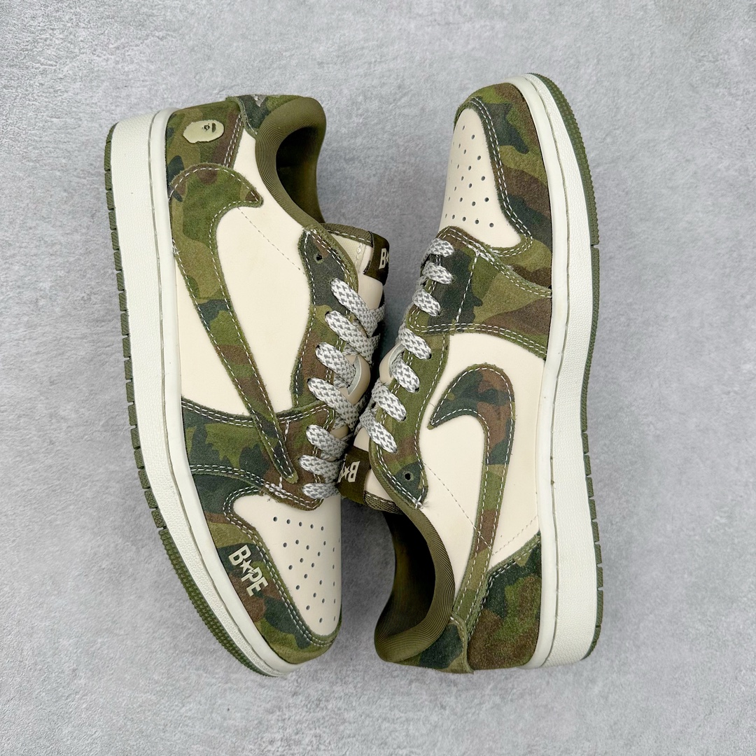 图片[3]-TS x Air Jordan AJ1 Low 倒钩低帮联名定制配色 CH6336-014 原厂内置气垫魔块 A模大底 头层小牛皮 鞋舌AJ原厂专用牛津布+AJ专用反口珍珠布+原厂无杂质高弹内里海棉+特殊封边弹力鞋带 尺码：36 36.5 37.5 38 38.5 39 40 40.5 41 42 42.5 43 44 44.5 45 46 47.5-选品中心