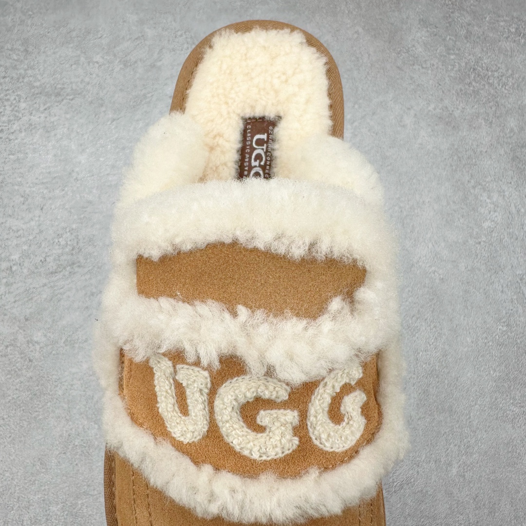 图片[5]-UGG W Classic Coquette Clog Slipper II 科凯特2.0系列时尚居家穆勒风包头舒适保暖露跟半拖鞋 货号：OB938 产品描述：休闲系列作为本季主力系列，轻盈耐磨的橡胶大底，让穿着的舒适性提升 品名：Classic Coquette Clog Slipper II 科凯特2.0系列鞋面：翻毛皮革/织物 尺码：35-40-选品中心