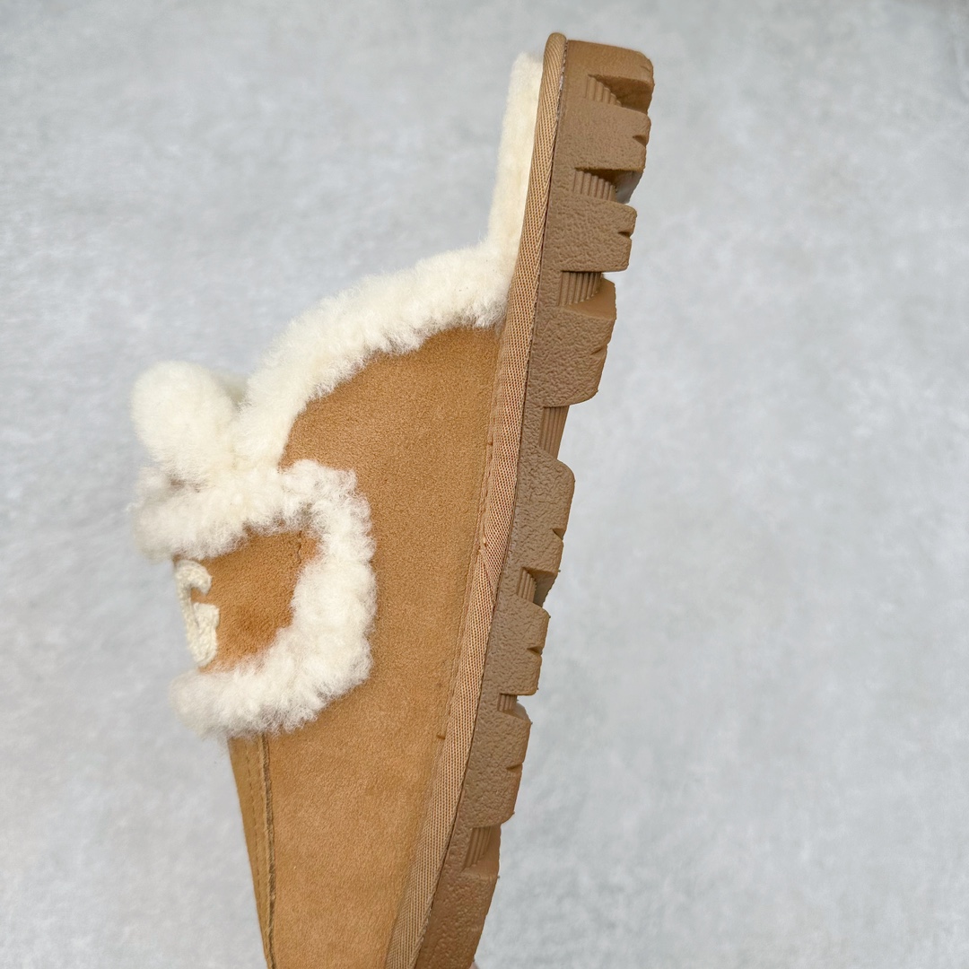 图片[7]-UGG W Classic Coquette Clog Slipper II 科凯特2.0系列时尚居家穆勒风包头舒适保暖露跟半拖鞋 货号：OB938 产品描述：休闲系列作为本季主力系列，轻盈耐磨的橡胶大底，让穿着的舒适性提升 品名：Classic Coquette Clog Slipper II 科凯特2.0系列鞋面：翻毛皮革/织物 尺码：35-40-选品中心