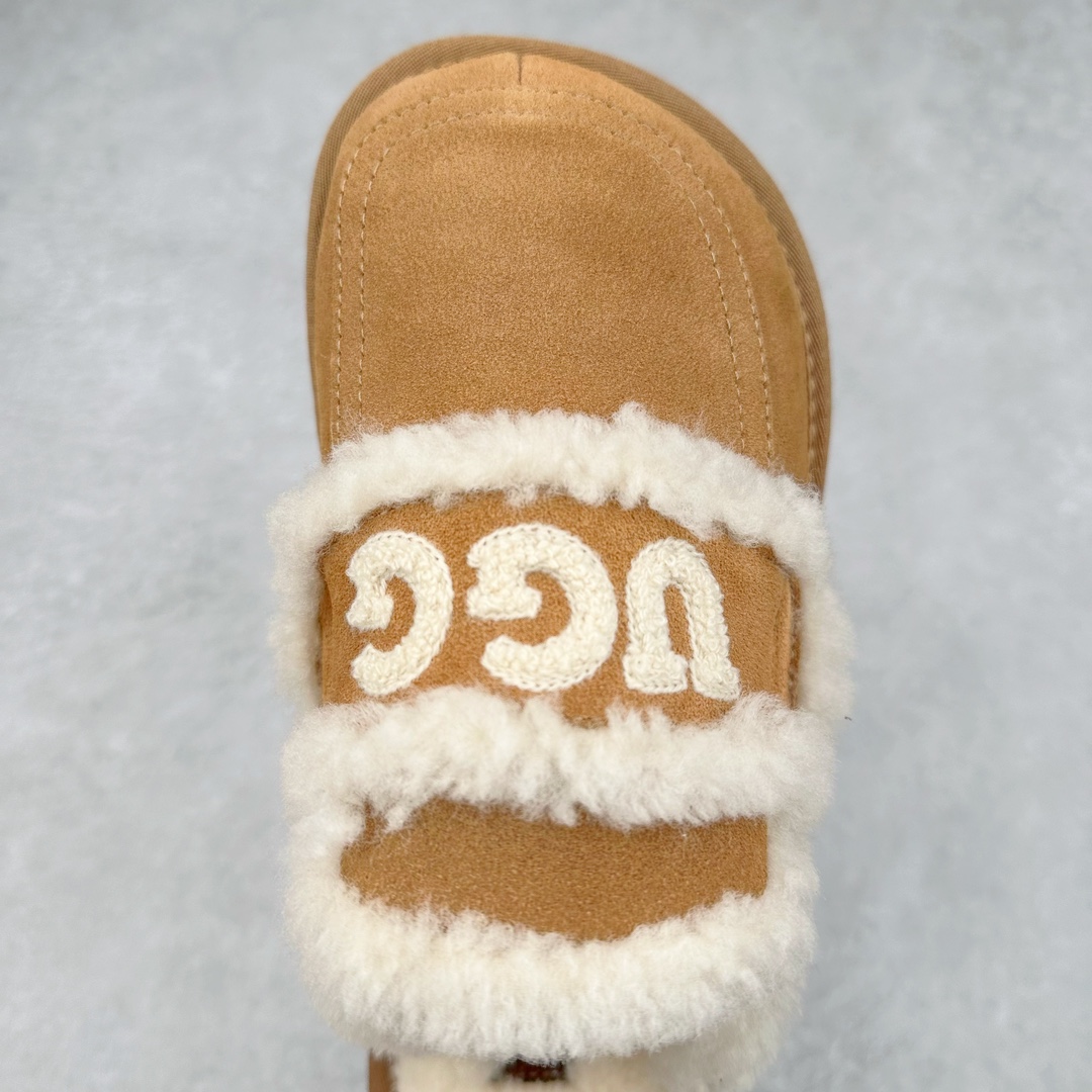 图片[4]-UGG W Classic Coquette Clog Slipper II 科凯特2.0系列时尚居家穆勒风包头舒适保暖露跟半拖鞋 货号：OB938 产品描述：休闲系列作为本季主力系列，轻盈耐磨的橡胶大底，让穿着的舒适性提升 品名：Classic Coquette Clog Slipper II 科凯特2.0系列鞋面：翻毛皮革/织物 尺码：35-40-选品中心