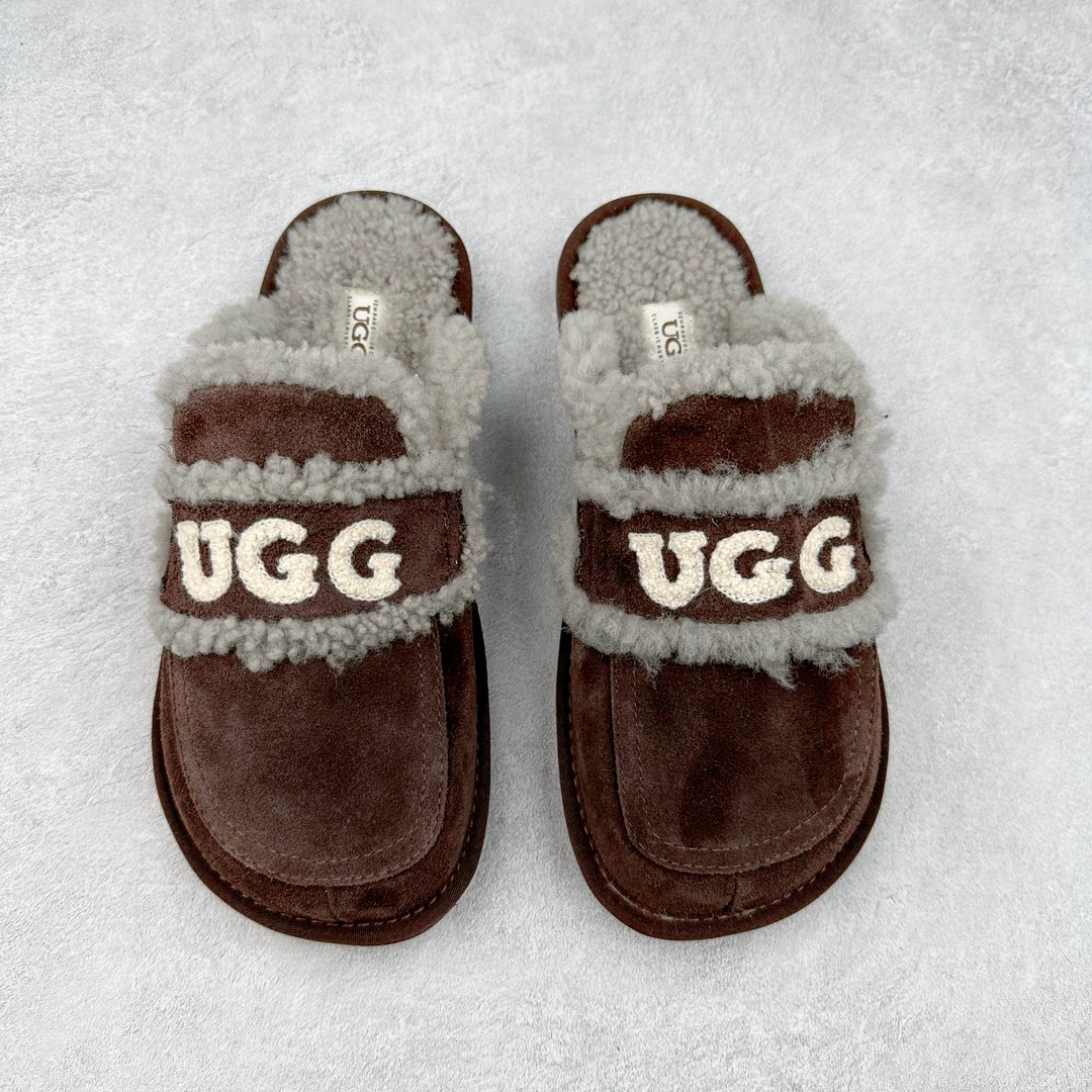 图片[2]-UGG W Classic Coquette Clog Slipper II 科凯特2.0系列时尚居家穆勒风包头舒适保暖露跟半拖鞋 货号：OB938 产品描述：休闲系列作为本季主力系列，轻盈耐磨的橡胶大底，让穿着的舒适性提升 品名：Classic Coquette Clog Slipper II 科凯特2.0系列鞋面：翻毛皮革/织物 尺码：35-40-选品中心