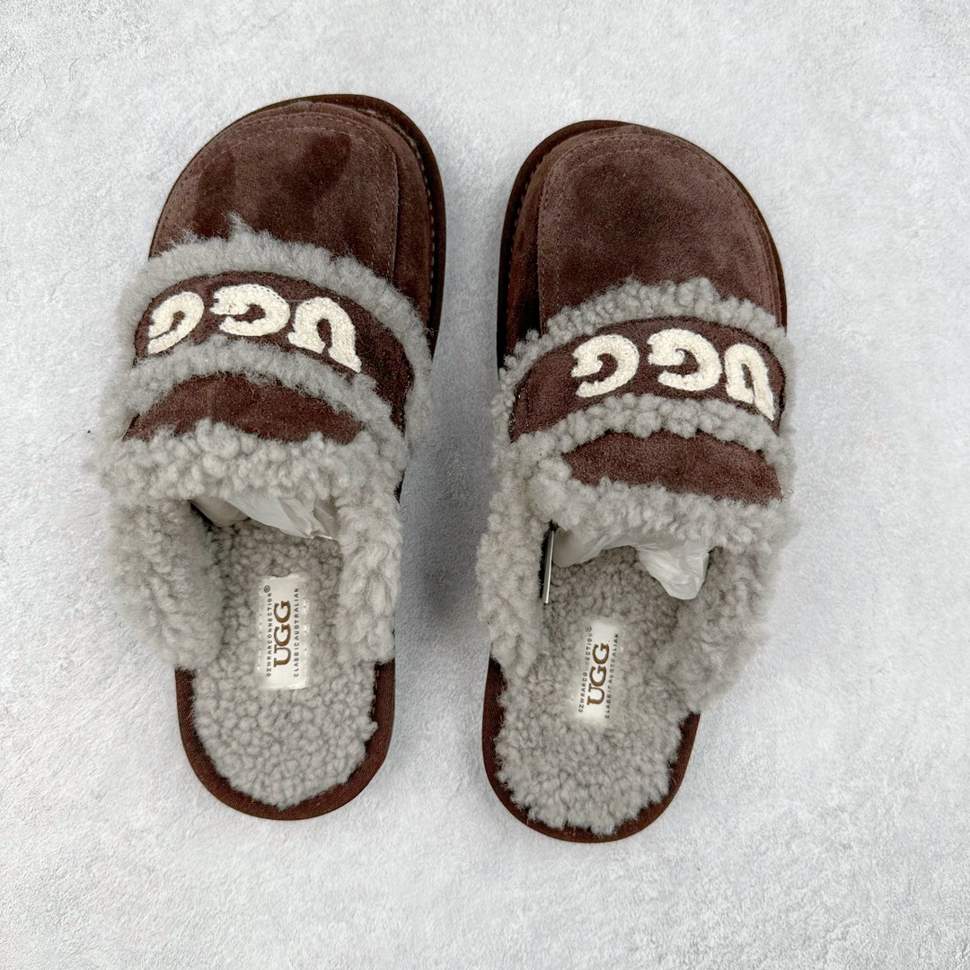 图片[3]-UGG W Classic Coquette Clog Slipper II 科凯特2.0系列时尚居家穆勒风包头舒适保暖露跟半拖鞋 货号：OB938 产品描述：休闲系列作为本季主力系列，轻盈耐磨的橡胶大底，让穿着的舒适性提升 品名：Classic Coquette Clog Slipper II 科凯特2.0系列鞋面：翻毛皮革/织物 尺码：35-40-选品中心