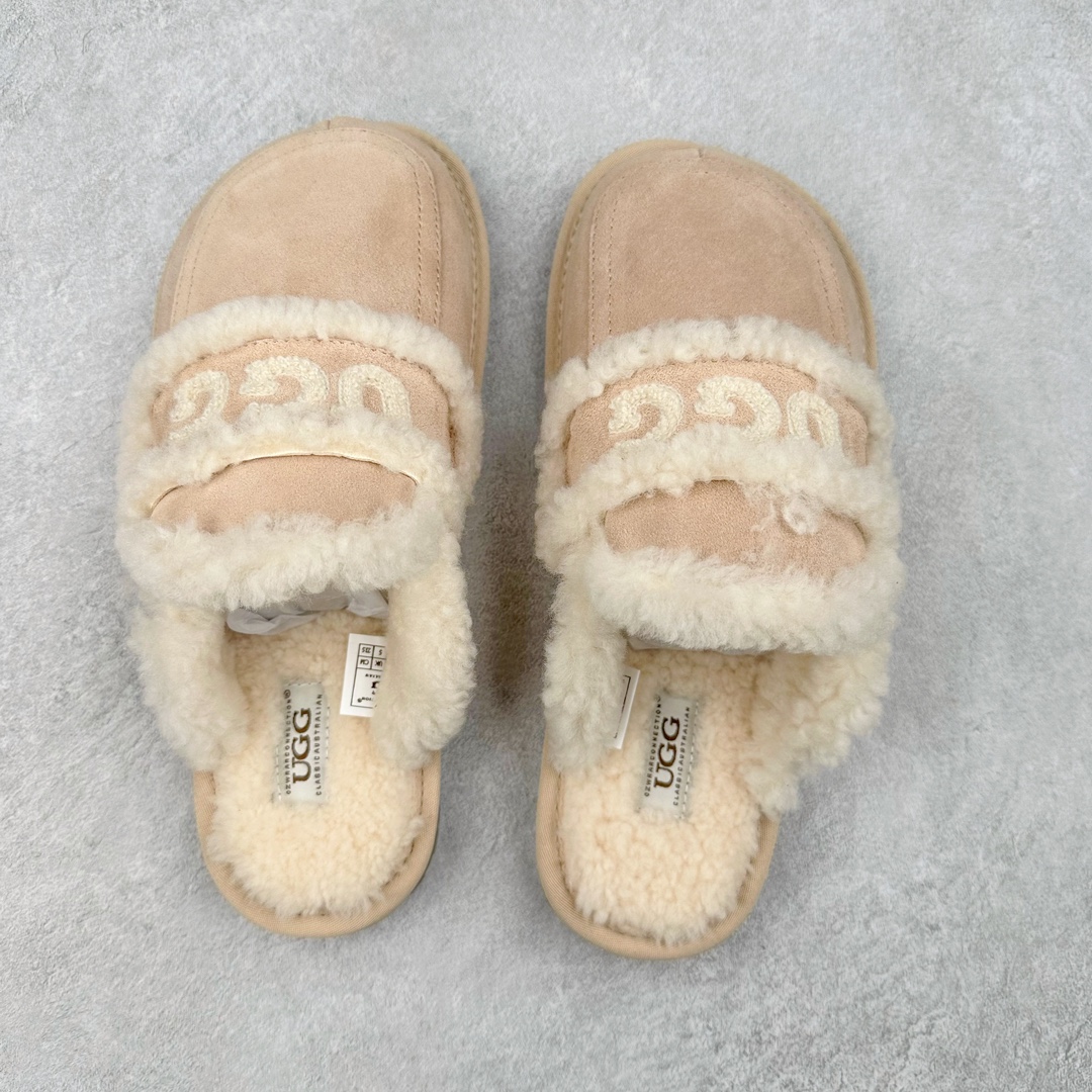 图片[3]-UGG W Classic Coquette Clog Slipper II 科凯特2.0系列时尚居家穆勒风包头舒适保暖露跟半拖鞋 货号：OB938 产品描述：休闲系列作为本季主力系列，轻盈耐磨的橡胶大底，让穿着的舒适性提升 品名：Classic Coquette Clog Slipper II 科凯特2.0系列鞋面：翻毛皮革/织物 尺码：35-40-选品中心