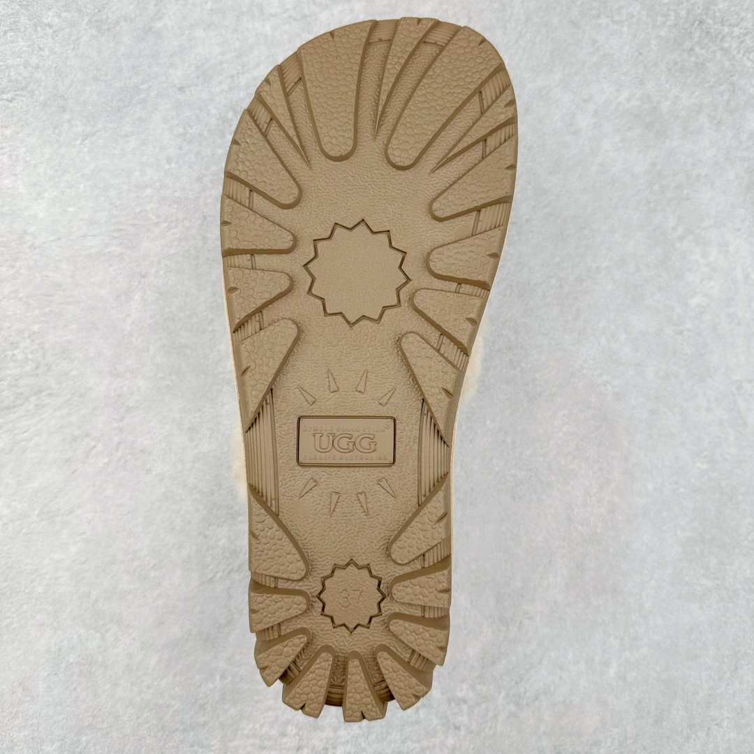 图片[9]-UGG W Classic Coquette Clog Slipper II 科凯特2.0系列时尚居家穆勒风包头舒适保暖露跟半拖鞋 货号：OB938 产品描述：休闲系列作为本季主力系列，轻盈耐磨的橡胶大底，让穿着的舒适性提升 品名：Classic Coquette Clog Slipper II 科凯特2.0系列鞋面：翻毛皮革/织物 尺码：35-40-选品中心