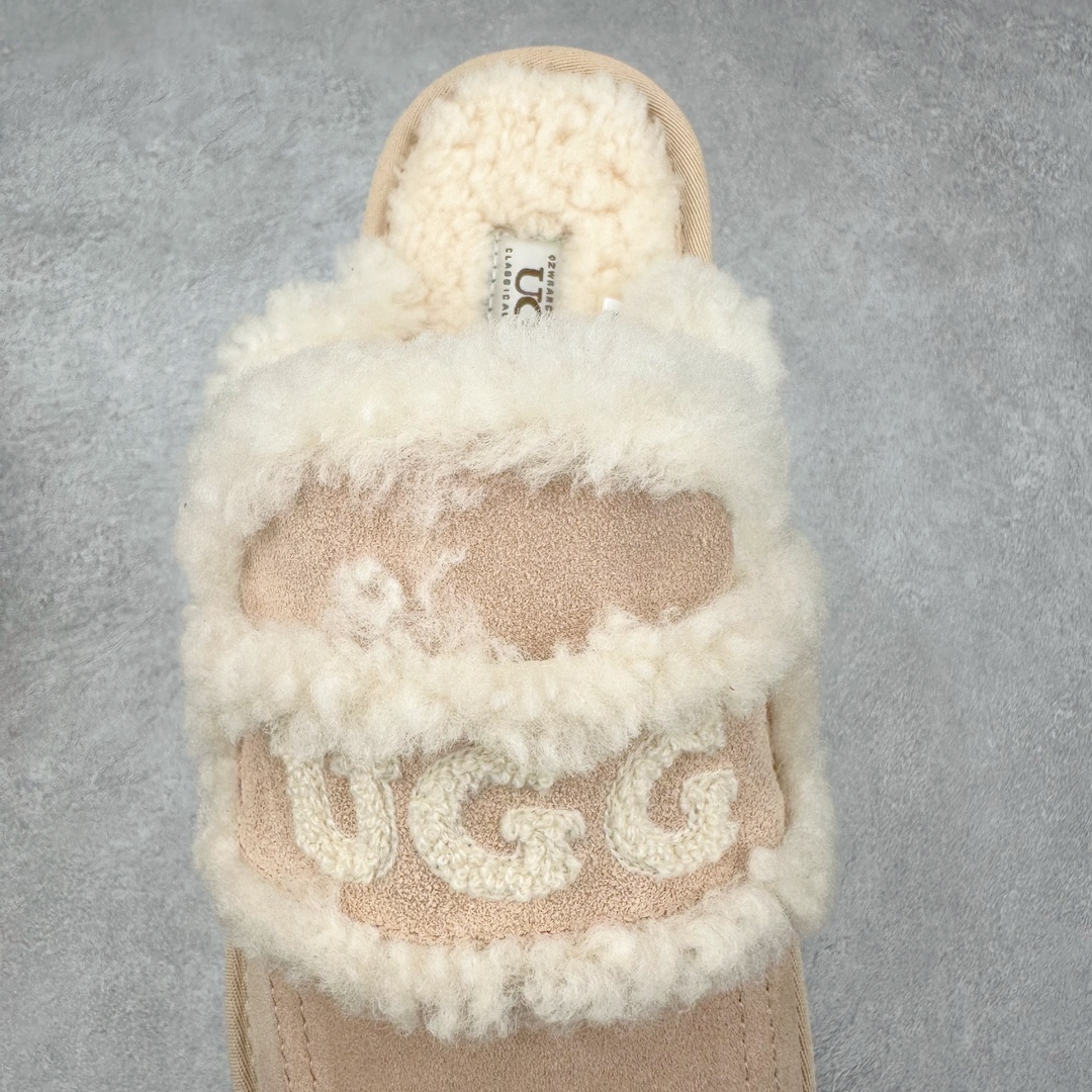 图片[5]-UGG W Classic Coquette Clog Slipper II 科凯特2.0系列时尚居家穆勒风包头舒适保暖露跟半拖鞋 货号：OB938 产品描述：休闲系列作为本季主力系列，轻盈耐磨的橡胶大底，让穿着的舒适性提升 品名：Classic Coquette Clog Slipper II 科凯特2.0系列鞋面：翻毛皮革/织物 尺码：35-40-选品中心