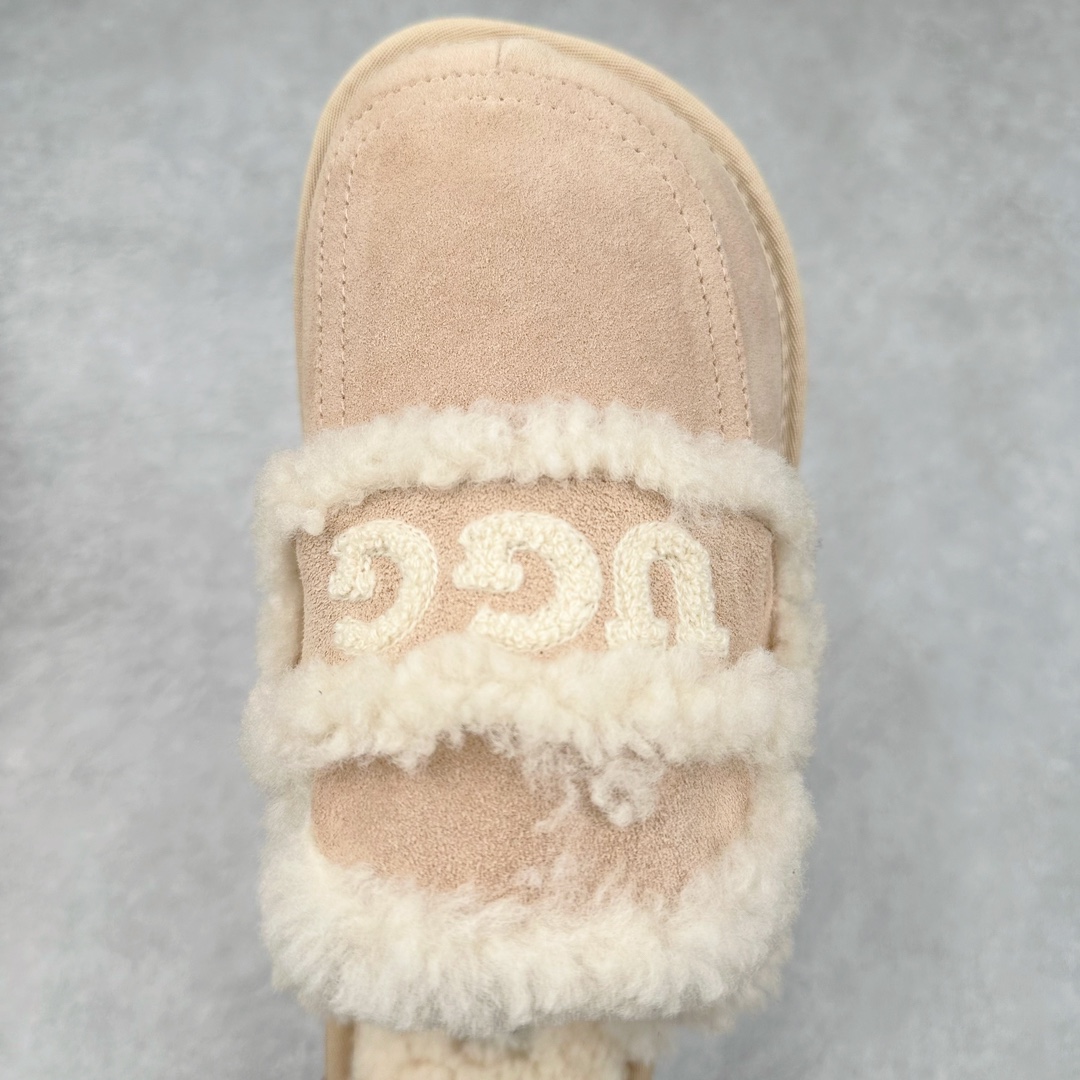 图片[4]-UGG W Classic Coquette Clog Slipper II 科凯特2.0系列时尚居家穆勒风包头舒适保暖露跟半拖鞋 货号：OB938 产品描述：休闲系列作为本季主力系列，轻盈耐磨的橡胶大底，让穿着的舒适性提升 品名：Classic Coquette Clog Slipper II 科凯特2.0系列鞋面：翻毛皮革/织物 尺码：35-40-选品中心