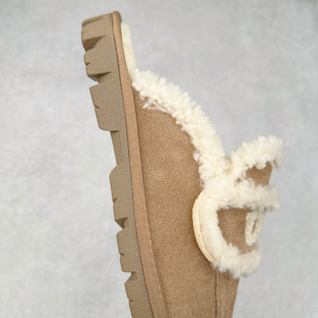 图片[6]-UGG W Classic Coquette Clog Slipper II 科凯特2.0系列时尚居家穆勒风包头舒适保暖露跟半拖鞋 货号：OB938 产品描述：休闲系列作为本季主力系列，轻盈耐磨的橡胶大底，让穿着的舒适性提升 品名：Classic Coquette Clog Slipper II 科凯特2.0系列鞋面：翻毛皮革/织物 尺码：35-40-选品中心