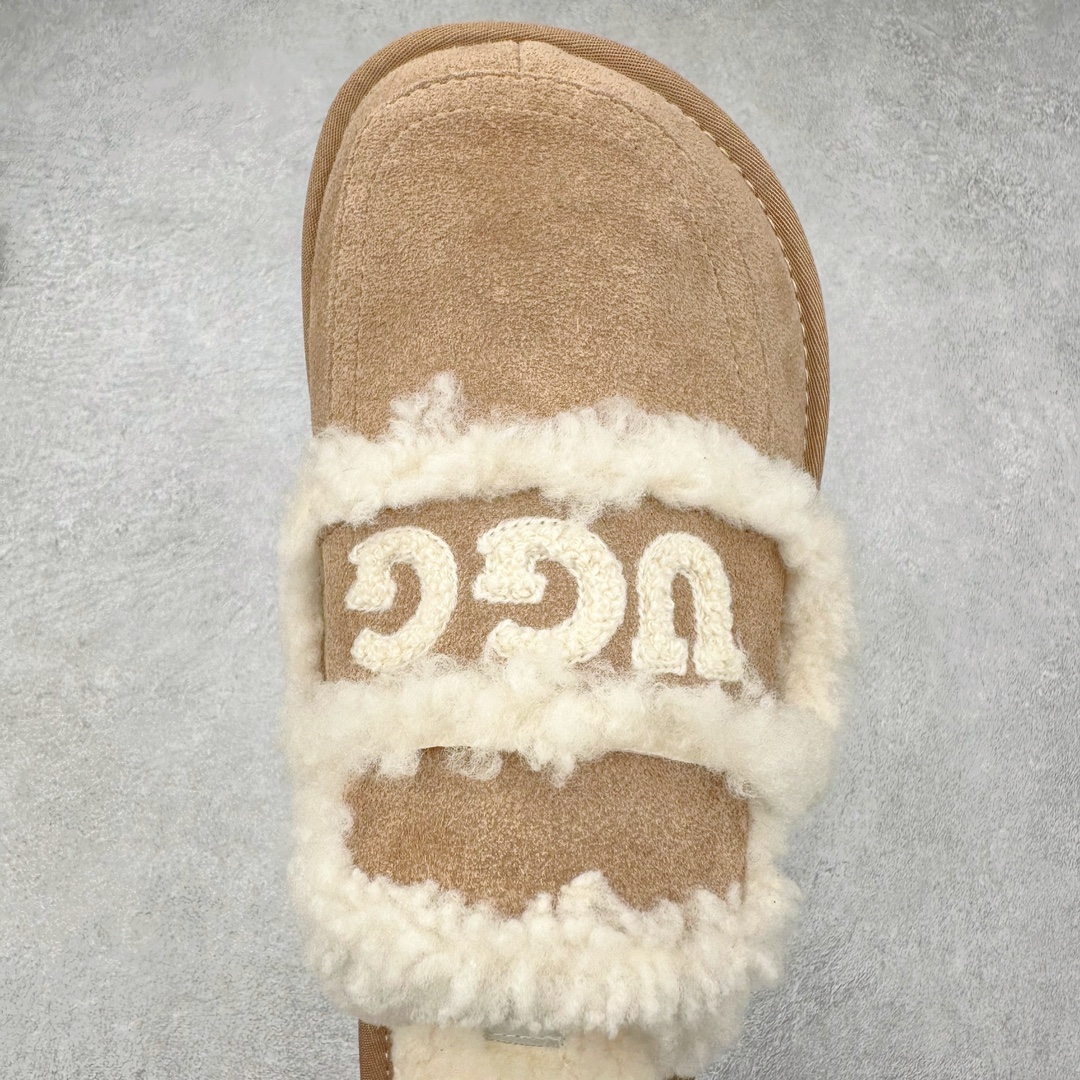 图片[4]-UGG W Classic Coquette Clog Slipper II 科凯特2.0系列时尚居家穆勒风包头舒适保暖露跟半拖鞋 货号：OB938 产品描述：休闲系列作为本季主力系列，轻盈耐磨的橡胶大底，让穿着的舒适性提升 品名：Classic Coquette Clog Slipper II 科凯特2.0系列鞋面：翻毛皮革/织物 尺码：35-40-选品中心