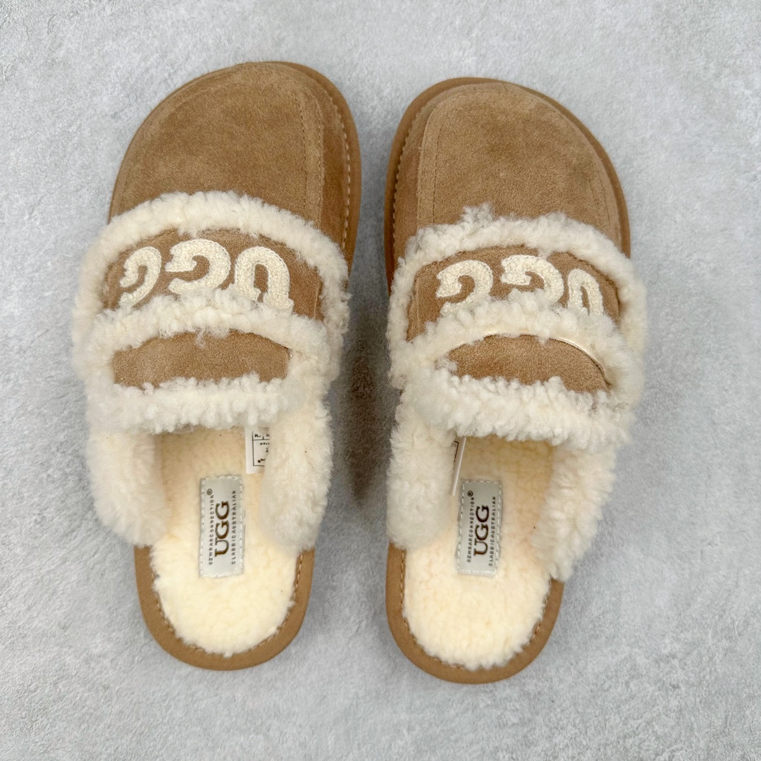 图片[3]-UGG W Classic Coquette Clog Slipper II 科凯特2.0系列时尚居家穆勒风包头舒适保暖露跟半拖鞋 货号：OB938 产品描述：休闲系列作为本季主力系列，轻盈耐磨的橡胶大底，让穿着的舒适性提升 品名：Classic Coquette Clog Slipper II 科凯特2.0系列鞋面：翻毛皮革/织物 尺码：35-40-选品中心