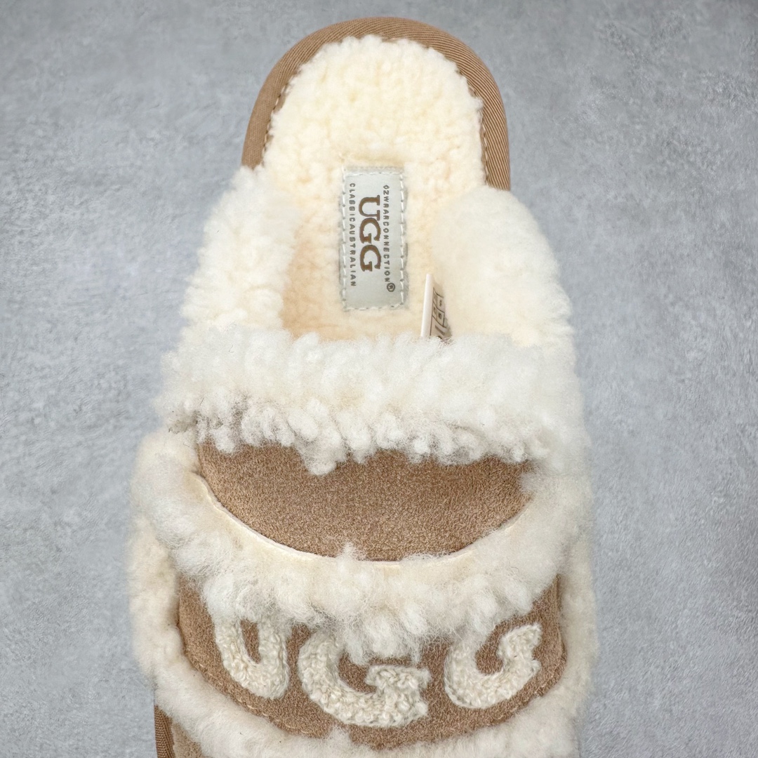 图片[5]-UGG W Classic Coquette Clog Slipper II 科凯特2.0系列时尚居家穆勒风包头舒适保暖露跟半拖鞋 货号：OB938 产品描述：休闲系列作为本季主力系列，轻盈耐磨的橡胶大底，让穿着的舒适性提升 品名：Classic Coquette Clog Slipper II 科凯特2.0系列鞋面：翻毛皮革/织物 尺码：35-40-选品中心