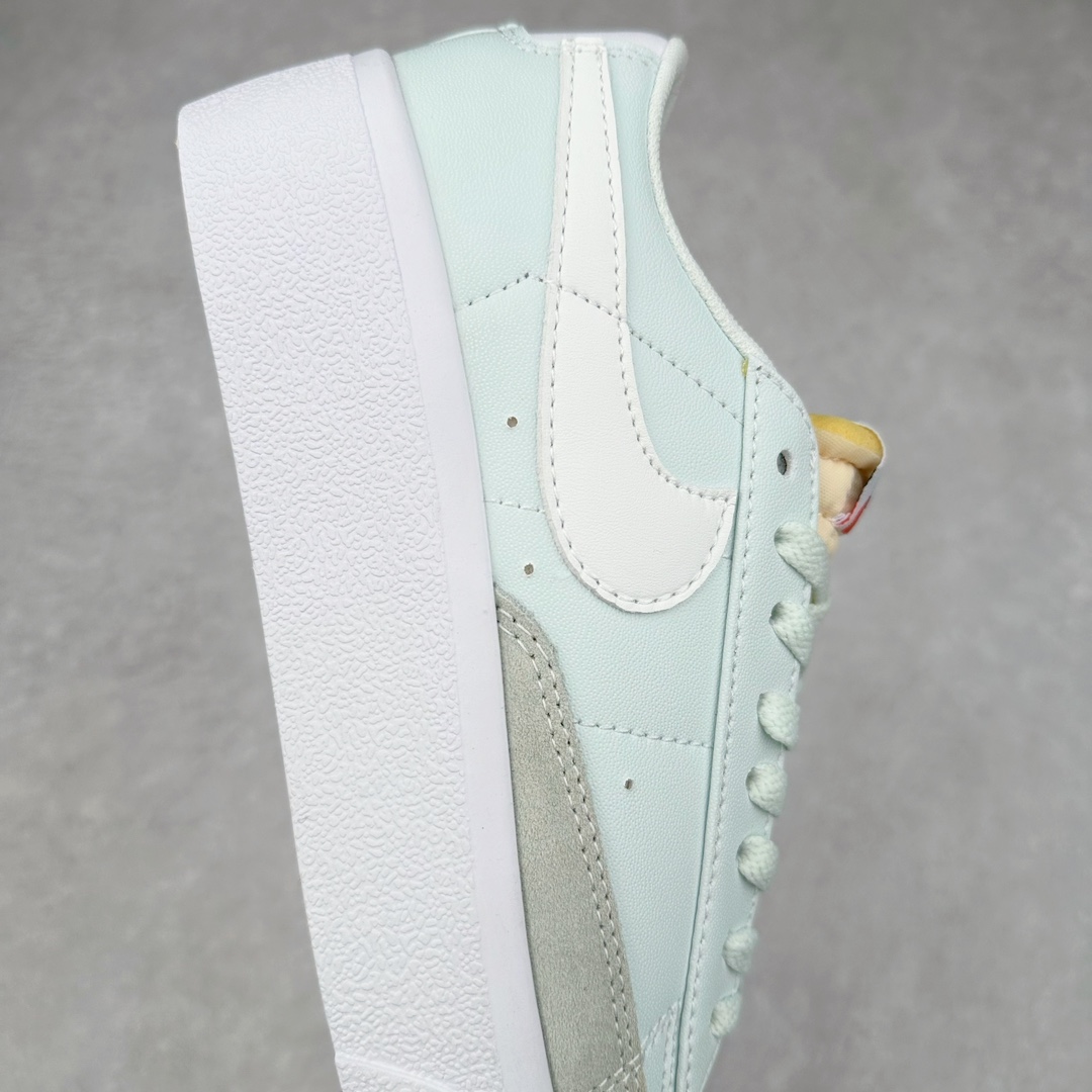 图片[6]-NK Blazer Low \’1977 VNTG SS经典开拓者低帮百搭休闲厚底运动板鞋 采用环保材料的大底 独特的鞋面连者鞋底印刷 演绎出了这个配色的独特风格 眼前的新设计选用皮质 配出当下流行的阴阳元素 呈现属于现代潮流的美感 尺码：36 36.5 37.5 38 38.5 39 40 40.5 41 42 42.5 43 44 44.5 45-选品中心