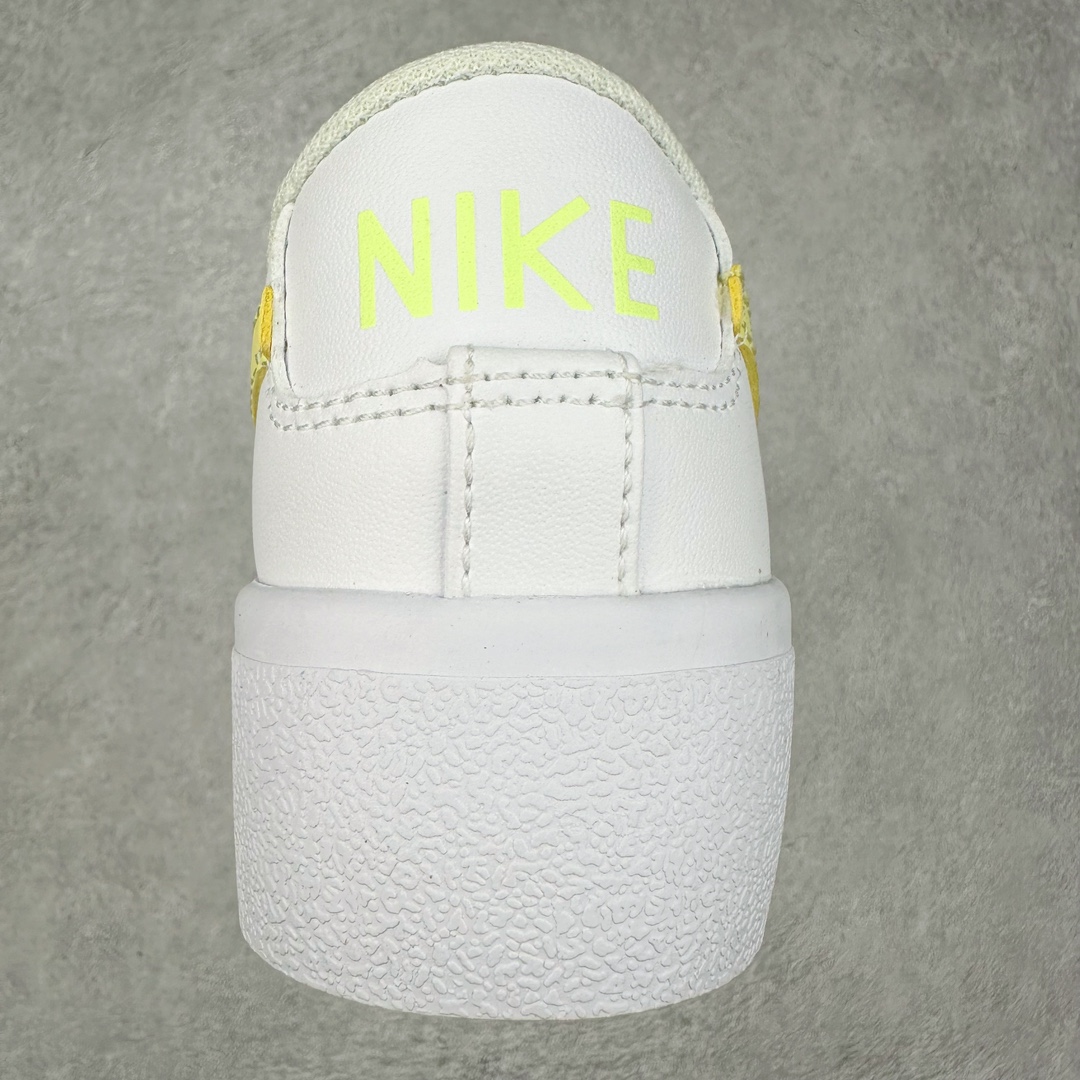 图片[8]-NK Blazer Low \’1977 VNTG SS经典开拓者低帮百搭休闲厚底运动板鞋 采用环保材料的大底 独特的鞋面连者鞋底印刷 演绎出了这个配色的独特风格 眼前的新设计选用皮质 配出当下流行的阴阳元素 呈现属于现代潮流的美感 尺码：36 36.5 37.5 38 38.5 39 40 40.5 41 42 42.5 43 44 44.5 45-选品中心