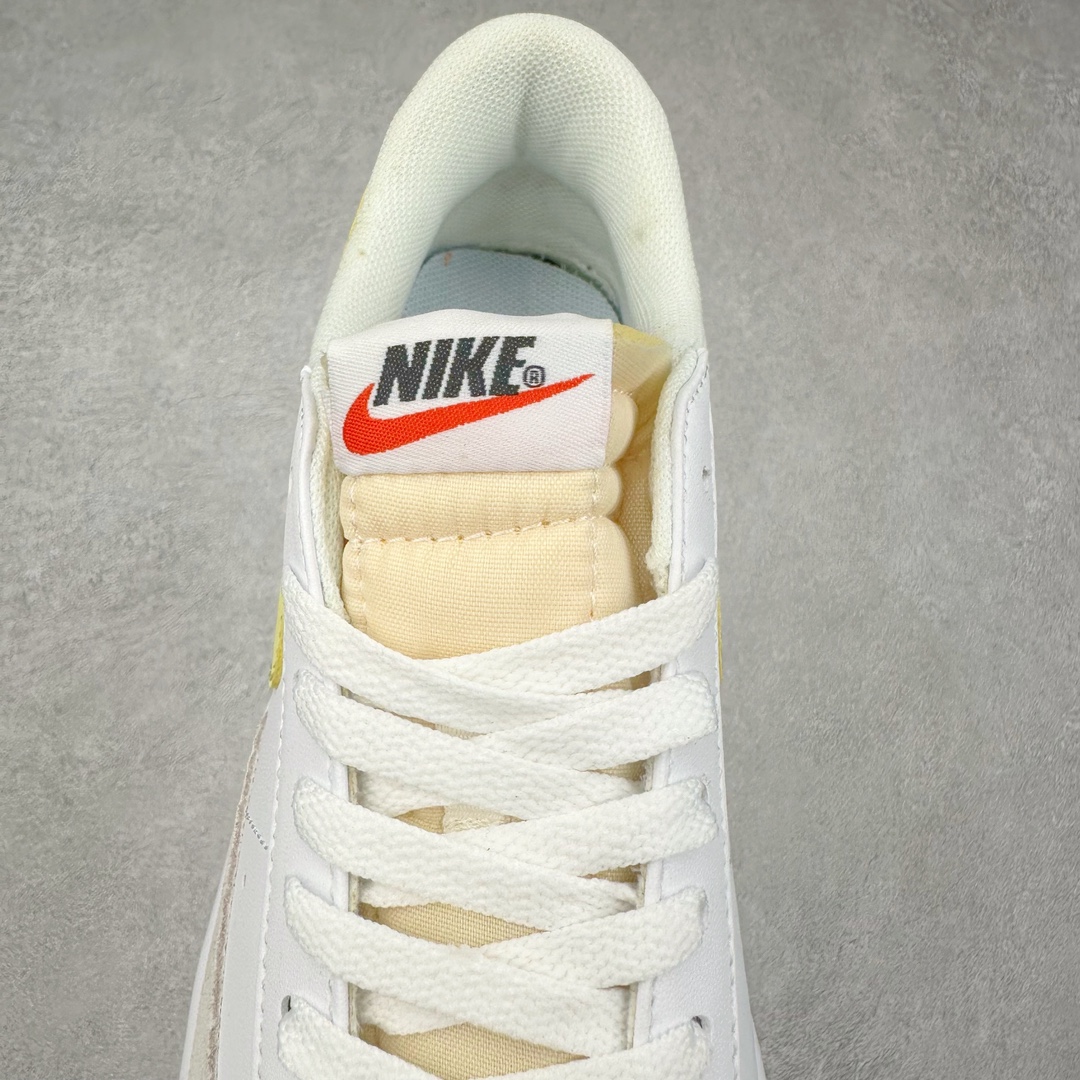 图片[5]-NK Blazer Low \’1977 VNTG SS经典开拓者低帮百搭休闲厚底运动板鞋 采用环保材料的大底 独特的鞋面连者鞋底印刷 演绎出了这个配色的独特风格 眼前的新设计选用皮质 配出当下流行的阴阳元素 呈现属于现代潮流的美感 尺码：36 36.5 37.5 38 38.5 39 40 40.5 41 42 42.5 43 44 44.5 45-选品中心