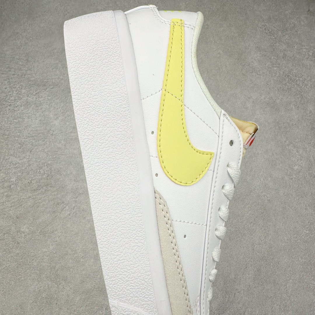 图片[6]-NK Blazer Low \’1977 VNTG SS经典开拓者低帮百搭休闲厚底运动板鞋 采用环保材料的大底 独特的鞋面连者鞋底印刷 演绎出了这个配色的独特风格 眼前的新设计选用皮质 配出当下流行的阴阳元素 呈现属于现代潮流的美感 尺码：36 36.5 37.5 38 38.5 39 40 40.5 41 42 42.5 43 44 44.5 45-选品中心