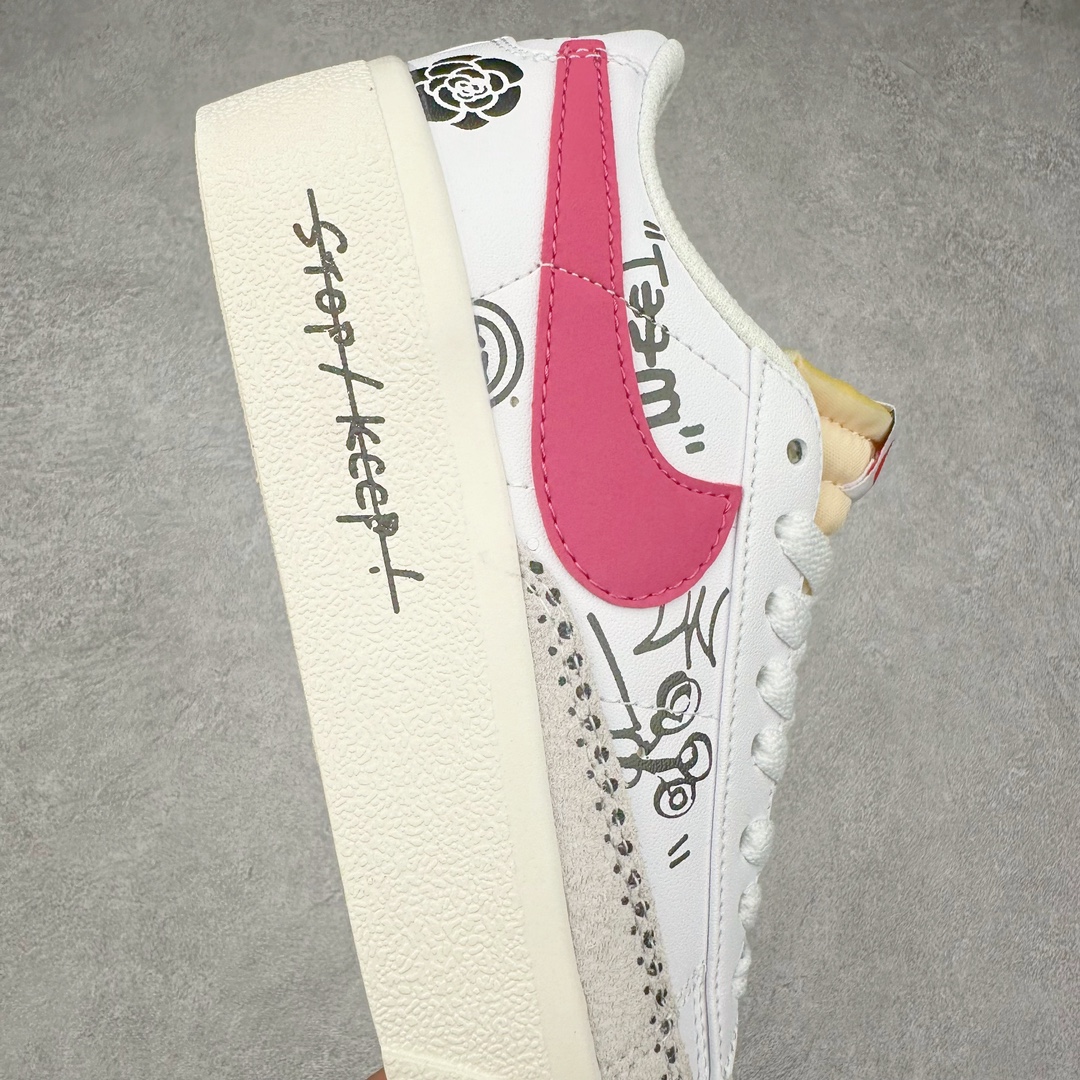 图片[6]-NK Blazer Low \’1977 VNTG SS经典开拓者低帮百搭休闲厚底运动板鞋 采用环保材料的大底 独特的鞋面连者鞋底印刷 演绎出了这个配色的独特风格 眼前的新设计选用皮质 配出当下流行的阴阳元素 呈现属于现代潮流的美感 尺码：36 36.5 37.5 38 38.5 39 40 40.5 41 42 42.5 43 44 44.5 45-选品中心