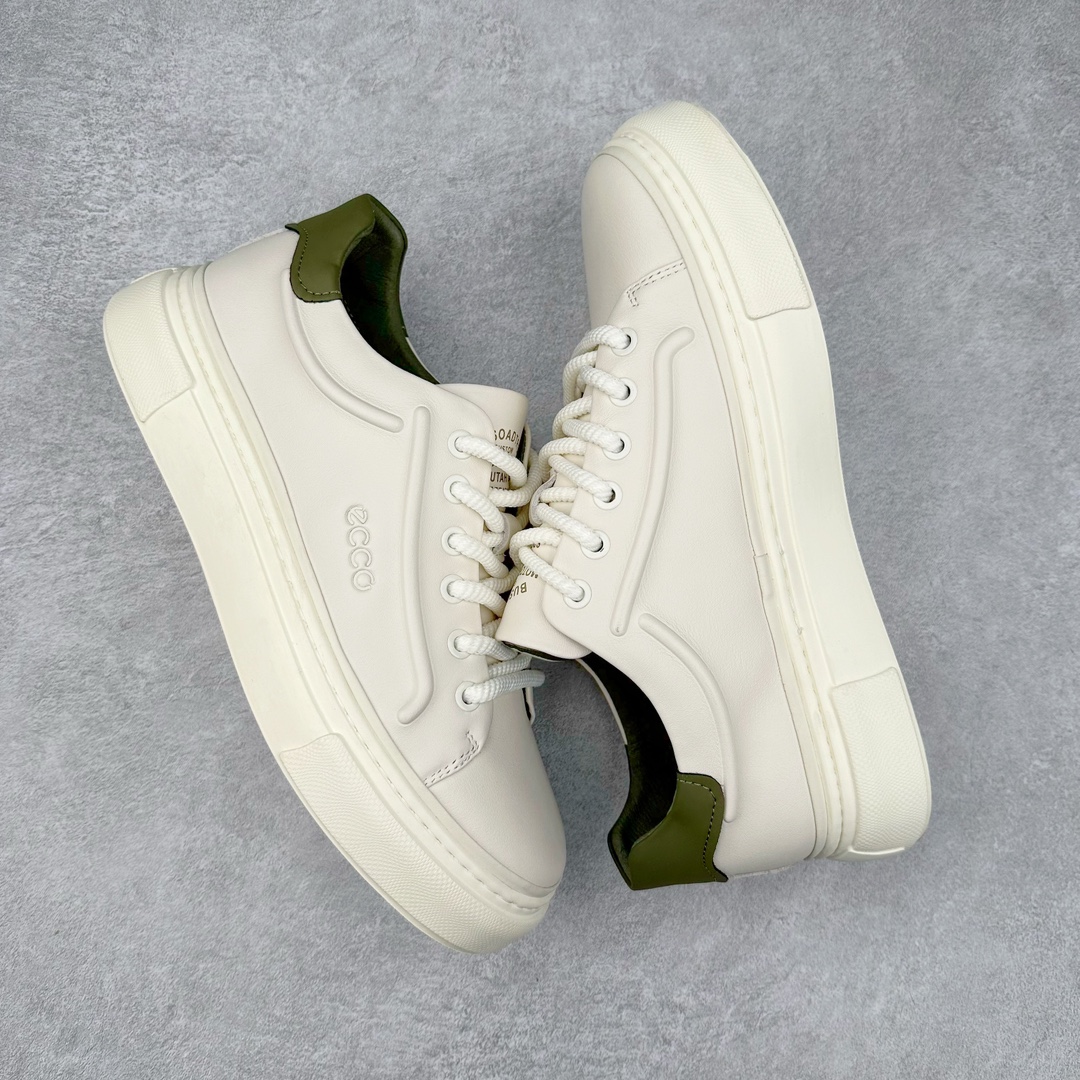 图片[3]-Ecco爱步男鞋秋季新款真皮板鞋 潮流百搭小白鞋 休闲平底板鞋 鞋面采用细腻柔软头层牛皮 轻便透气舒适耐穿 亲肤吸汗舒适内里 防滑防磨 持久干爽 简约粗绳系带 穿脱更加方便 柔韧防滑大底 鞋底立体凹槽 凹凸花纹加持 增强防滑减震性能 匠心工艺 经典百搭 制潮每一步 酷感拉满 尺码：38 39 40 41 42 43（皮鞋码）-选品中心