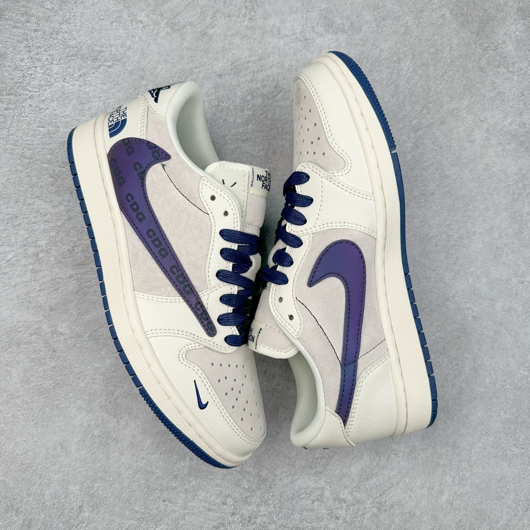 图片[3]-TS x Air Jordan AJ1 Low 倒钩低帮联名定制配色 XY2688-110 原厂内置气垫魔块 A模大底 头层小牛皮 鞋舌AJ原厂专用牛津布+AJ专用反口珍珠布+原厂无杂质高弹内里海棉+特殊封边弹力鞋带 尺码：36 36.5 37.5 38 38.5 39 40 40.5 41 42 42.5 43 44 44.5 45 46 47.5-选品中心