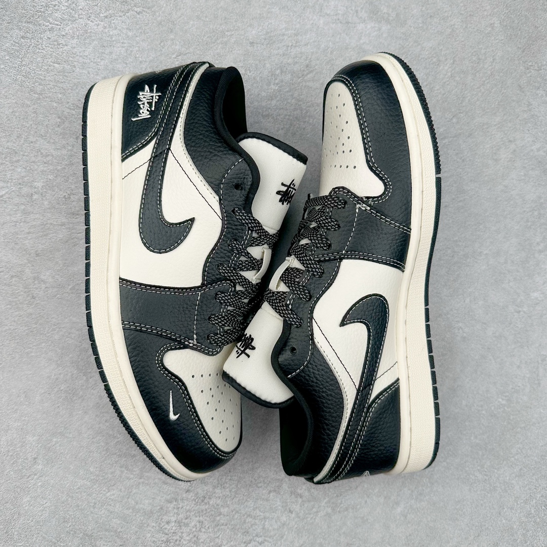 图片[3]-Air Jordan AJ1 Low 低帮系列定制配色 CF3688-023 原厂内置气垫魔块 A模大底 头层小牛皮 鞋舌AJ原厂专用牛津布+AJ专用反口珍珠布+原厂无杂质高弹内里海棉+特殊封边弹力鞋带 尺码：36 36.5 37.5 38 38.5 39 40 40.5 41 42 42.5 43 44 44.5 45 46-选品中心