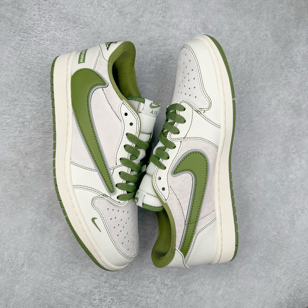 图片[3]-TS x Air Jordan AJ1 Low 倒钩低帮联名定制配色 XZ2268-002 原厂内置气垫魔块 A模大底 头层小牛皮 鞋舌AJ原厂专用牛津布+AJ专用反口珍珠布+原厂无杂质高弹内里海棉+特殊封边弹力鞋带 尺码：36 36.5 37.5 38 38.5 39 40 40.5 41 42 42.5 43 44 44.5 45 46 47.5-选品中心