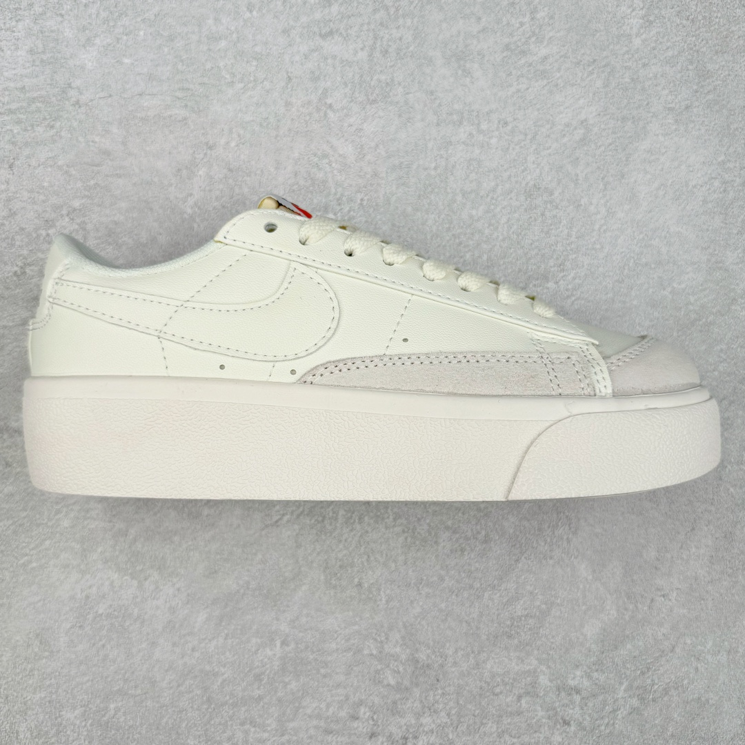 图片[7]-NK Blazer Low \’1977 VNTG SS经典开拓者低帮百搭休闲厚底运动板鞋 采用环保材料的大底 独特的鞋面连者鞋底印刷 演绎出了这个配色的独特风格 眼前的新设计选用皮质 配出当下流行的阴阳元素 呈现属于现代潮流的美感 尺码：36 36.5 37.5 38 38.5 39 40 40.5 41 42 42.5 43 44 44.5 45-选品中心