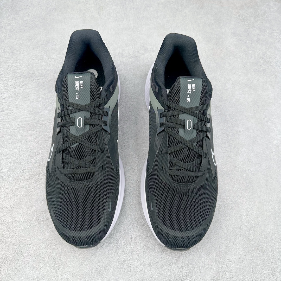 图片[2]-＃纯原特价 NK Quest 5 极致系列网面透气休闲跑步鞋 简约高科技设计采用多层材料 为双足带来凉爽感受和稳固体验时尚鞋面搭配中足包覆设计 提供稳固贴合感 一层网眼布材质 在跑步期间为你带来轻盈透气性能 同时展现利落外观 加高叠层设计 为每一步带来柔软缓震性能 具备出色抓地力与耐穿着性 舒适感出众 尺码：39 40 40.5 41 42 42.5 43 44 44.5 45-选品中心