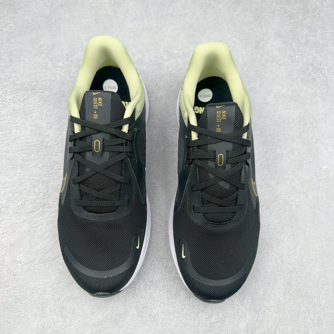 图片[2]-＃纯原特价 NK Quest 5 极致系列网面透气休闲跑步鞋 简约高科技设计采用多层材料 为双足带来凉爽感受和稳固体验时尚鞋面搭配中足包覆设计 提供稳固贴合感 一层网眼布材质 在跑步期间为你带来轻盈透气性能 同时展现利落外观 加高叠层设计 为每一步带来柔软缓震性能 具备出色抓地力与耐穿着性 舒适感出众 尺码：39 40 40.5 41 42 42.5 43 44 44.5 45-选品中心