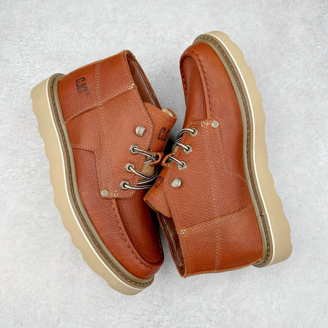 图片[3]-CAT卡特 硬汉推土机品牌经典百搭户外中帮休闲男鞋 广东大厂品质 24ss秋冬新款 常年主打 时尚潮流搭配 面料釆用意大利进口磨砂牛皮 全鞋真牛皮材料 大底到五金都是代工厂原材料制作 好货不杀猪 首单质量严格把控 全套官网统一包装 今年冬季防寒户外专用 日常随意搭配 型男必备 尺码：39 40 41 42 43 44 (偏大一码)-选品中心