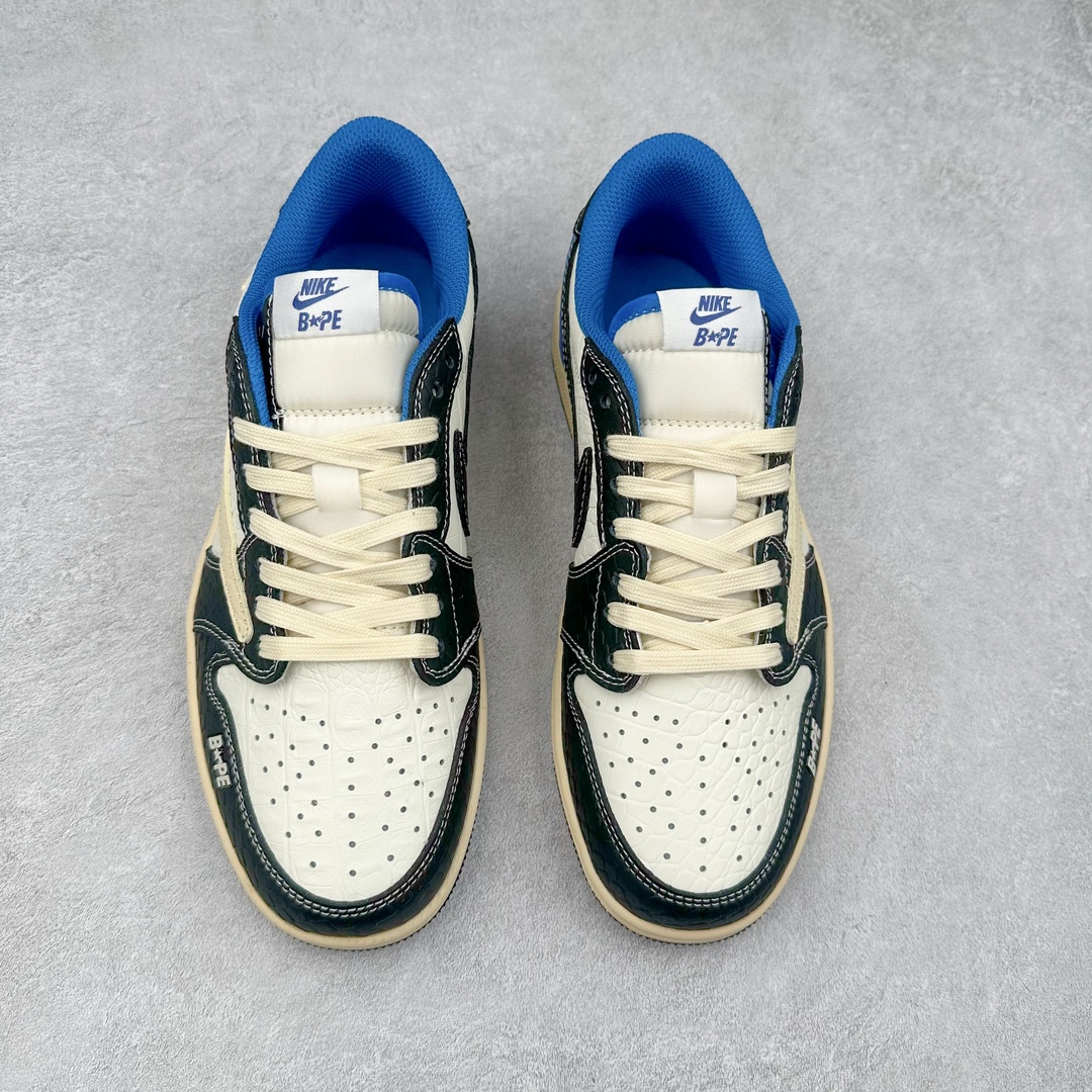 图片[2]-TS x Air Jordan AJ1 Low 倒钩低帮联名定制配色 XZ2828-001 原厂内置气垫魔块 A模大底 头层小牛皮 鞋舌AJ原厂专用牛津布+AJ专用反口珍珠布+原厂无杂质高弹内里海棉+特殊封边弹力鞋带 尺码：36 36.5 37.5 38 38.5 39 40 40.5 41 42 42.5 43 44 44.5 45 46 47.5-选品中心