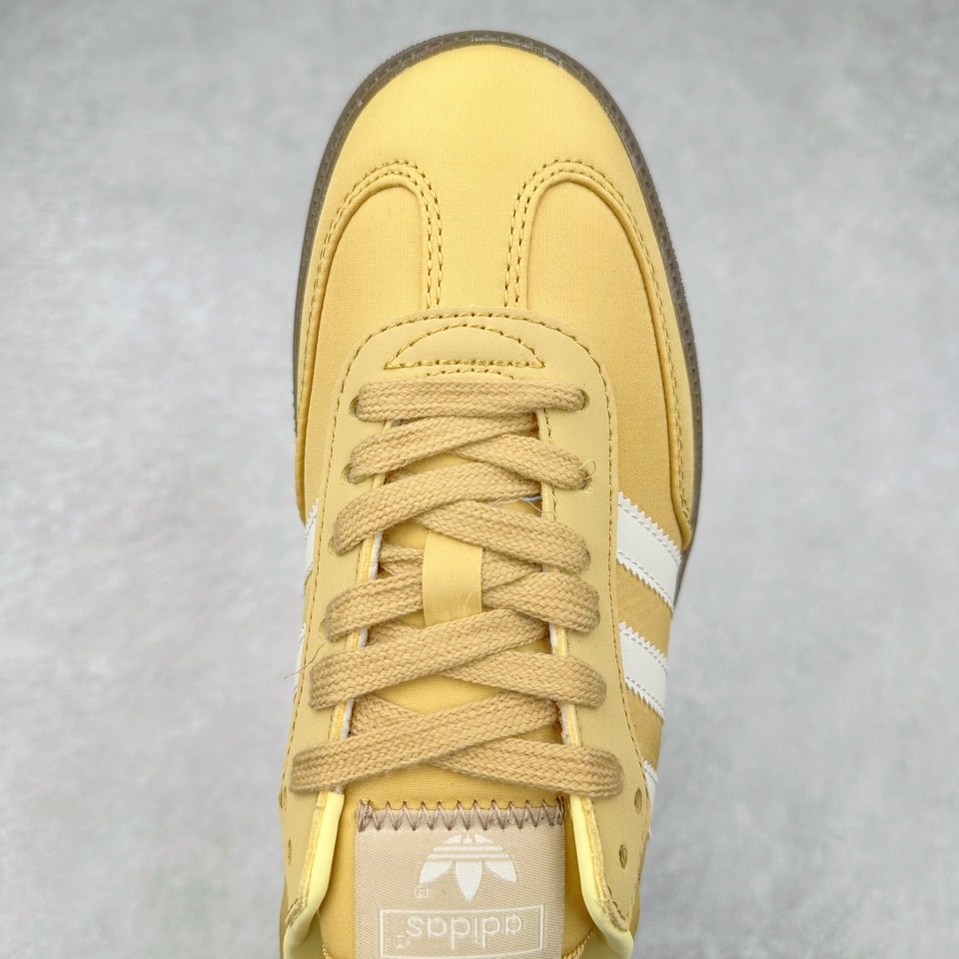 图片[4]-＃福利特价 AD Original Samba OG 复古经典轻便板鞋 这款桑巴鞋展示了高质量的工艺 带有装饰的超锁缝制和无缝的手感 柔软、柔软的皮革造型和标志性的3条纹完成了精致的外观 正规合身鞋带 鞋面上有绒面鞋垫 橡胶鞋底 享受正畸套筒软感 自50年代首次亮相以来就一直在赢得粉丝的青睐 尺码：36 36.5 37 38 38.5 39 40 40.5 41 42 42.5 43 44 44.5 45-选品中心