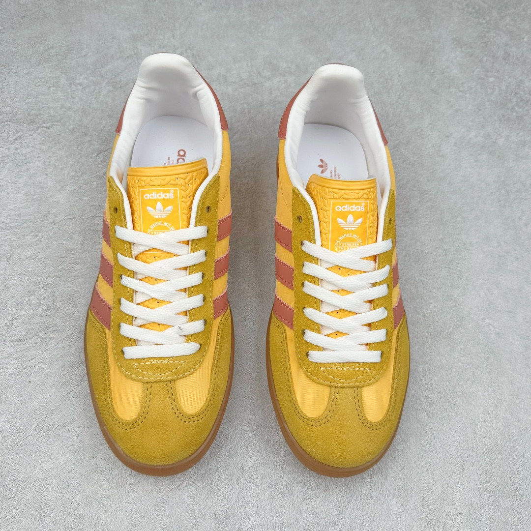 图片[2]-＃福利特价 AD Gazelle Indoor Trainers 羚羊内训系列低帮复古百搭休闲运动德训风板鞋 90年代经典的复刻版 自60年代以足球训练鞋面世以来 Gazelle就以其经典设计席卷全球 1991年版本的复刻 再造经典Gazelle 采用皮革打造 搭配浊色细节 让这款经典更加简约 尺码：35⅓ 36 36⅔ 37⅓ 38 38⅔ 39⅓ 40 40⅔ 41⅓ 42 42⅔ 43⅓ 44 45-选品中心