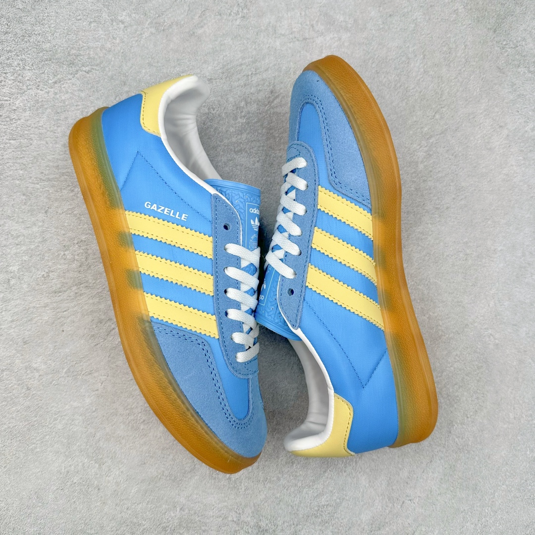 图片[3]-＃福利特价 AD Gazelle Indoor Trainers 羚羊内训系列低帮复古百搭休闲运动德训风板鞋 90年代经典的复刻版 自60年代以足球训练鞋面世以来 Gazelle就以其经典设计席卷全球 1991年版本的复刻 再造经典Gazelle 采用皮革打造 搭配浊色细节 让这款经典更加简约 尺码：35⅓ 36 36⅔ 37⅓ 38 38⅔ 39⅓ 40 40⅔ 41⅓ 42 42⅔ 43⅓ 44 45-选品中心