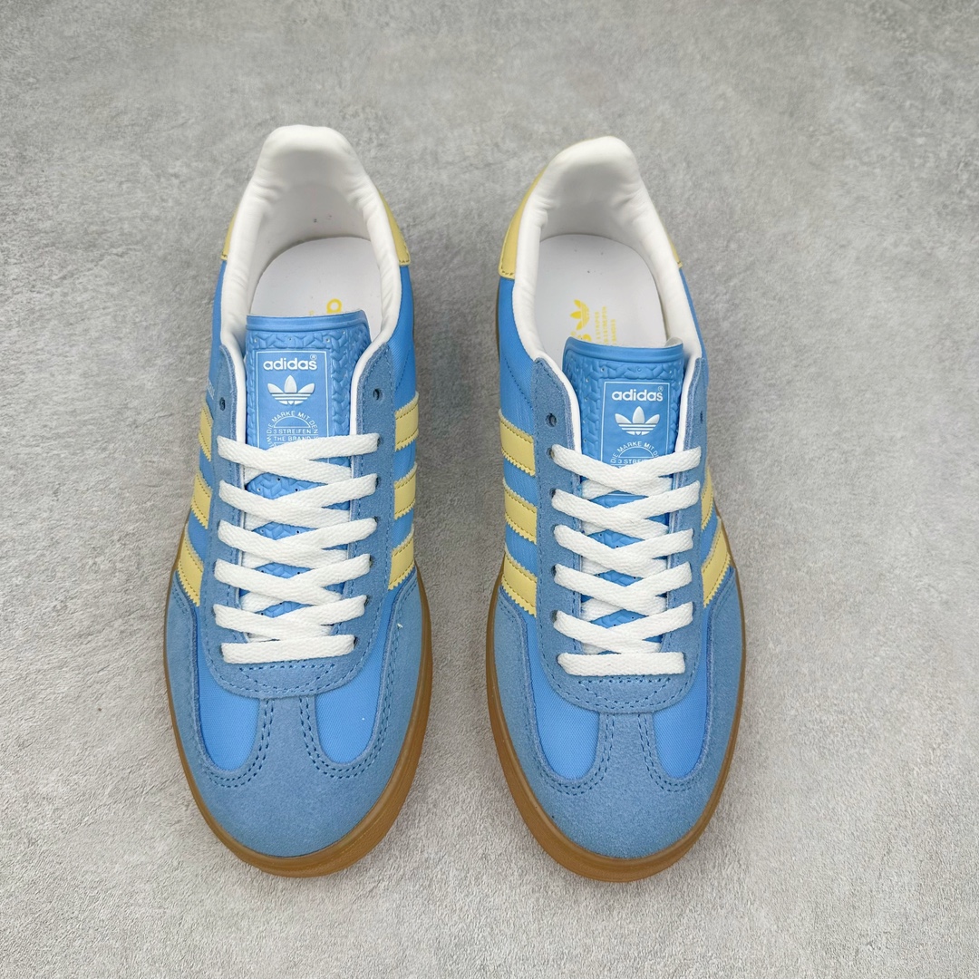 图片[2]-＃福利特价 AD Gazelle Indoor Trainers 羚羊内训系列低帮复古百搭休闲运动德训风板鞋 90年代经典的复刻版 自60年代以足球训练鞋面世以来 Gazelle就以其经典设计席卷全球 1991年版本的复刻 再造经典Gazelle 采用皮革打造 搭配浊色细节 让这款经典更加简约 尺码：35⅓ 36 36⅔ 37⅓ 38 38⅔ 39⅓ 40 40⅔ 41⅓ 42 42⅔ 43⅓ 44 45-选品中心