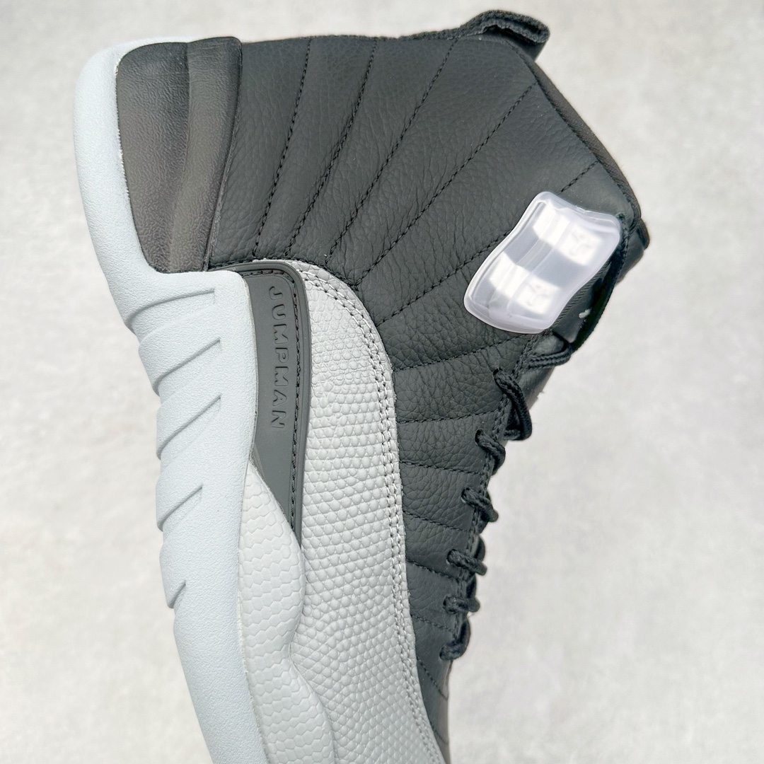 图片[6]-＃NC版 Air Jordan AJ12 Retro 黑灰 CT8013-010 原楦原纸板开发 原汁原味12代鞋型 进口原厂皮料 原厂碳板 原装材料 原厂定制金属扣 原厂电绣 支持与公司货全方位对比 只服务于5%懂鞋的高端客户 发国外可支持各种retail商店充正寄售 尺码：40 40.5 41 42 42.5 43 44 44.5 45 45.5 46 47.5-选品中心