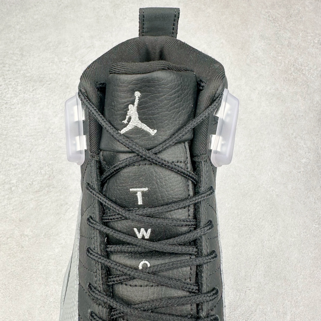 图片[5]-＃NC版 Air Jordan AJ12 Retro 黑灰 CT8013-010 原楦原纸板开发 原汁原味12代鞋型 进口原厂皮料 原厂碳板 原装材料 原厂定制金属扣 原厂电绣 支持与公司货全方位对比 只服务于5%懂鞋的高端客户 发国外可支持各种retail商店充正寄售 尺码：40 40.5 41 42 42.5 43 44 44.5 45 45.5 46 47.5-选品中心