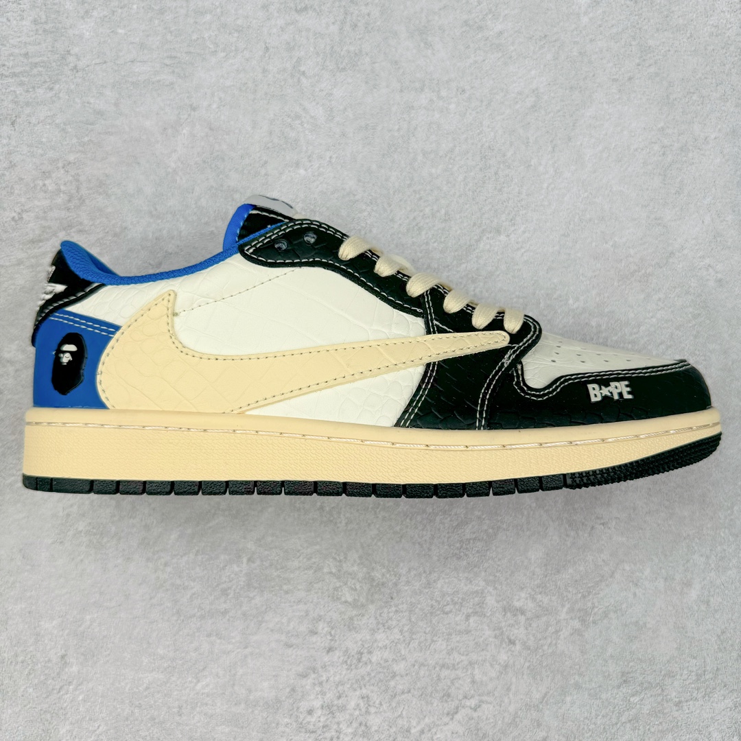 TS x Air Jordan AJ1 Low 倒钩低帮联名定制配色 XZ2828-001 原厂内置气垫魔块 A模大底 头层小牛皮 鞋舌AJ原厂专用牛津布+AJ专用反口珍珠布+原厂无杂质高弹内里海棉+特殊封边弹力鞋带 尺码：36 36.5 37.5 38 38.5 39 40 40.5 41 42 42.5 43 44 44.5 45 46 47.5-选品中心
