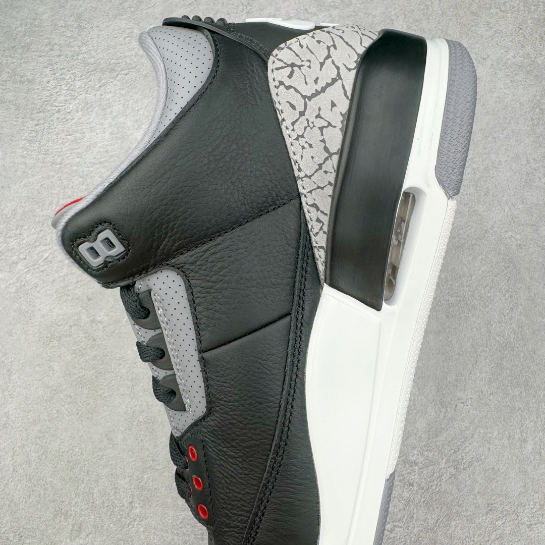 图片[7]-＃Y3纯原 Air Jordan AJ3 Retro 复刻黑水泥 DN3707-010 原楦原纸板开发 确保原汁原味 原厂皮料质感色泽绝无偏差 完美中底拉帮 原厂中底钢印 原档案大底 如假白送 大底纹路 气垫通透度PU的回弹性均百分百还原 原厂电绣鞋舌飞人刺绣针数立体讲究精细欢迎对比正品原鞋 尺码：36 36.5 37.5 38 38.5 39 40 40.5 41 42 42.5 43 44 44.5 45 46 47.5-选品中心