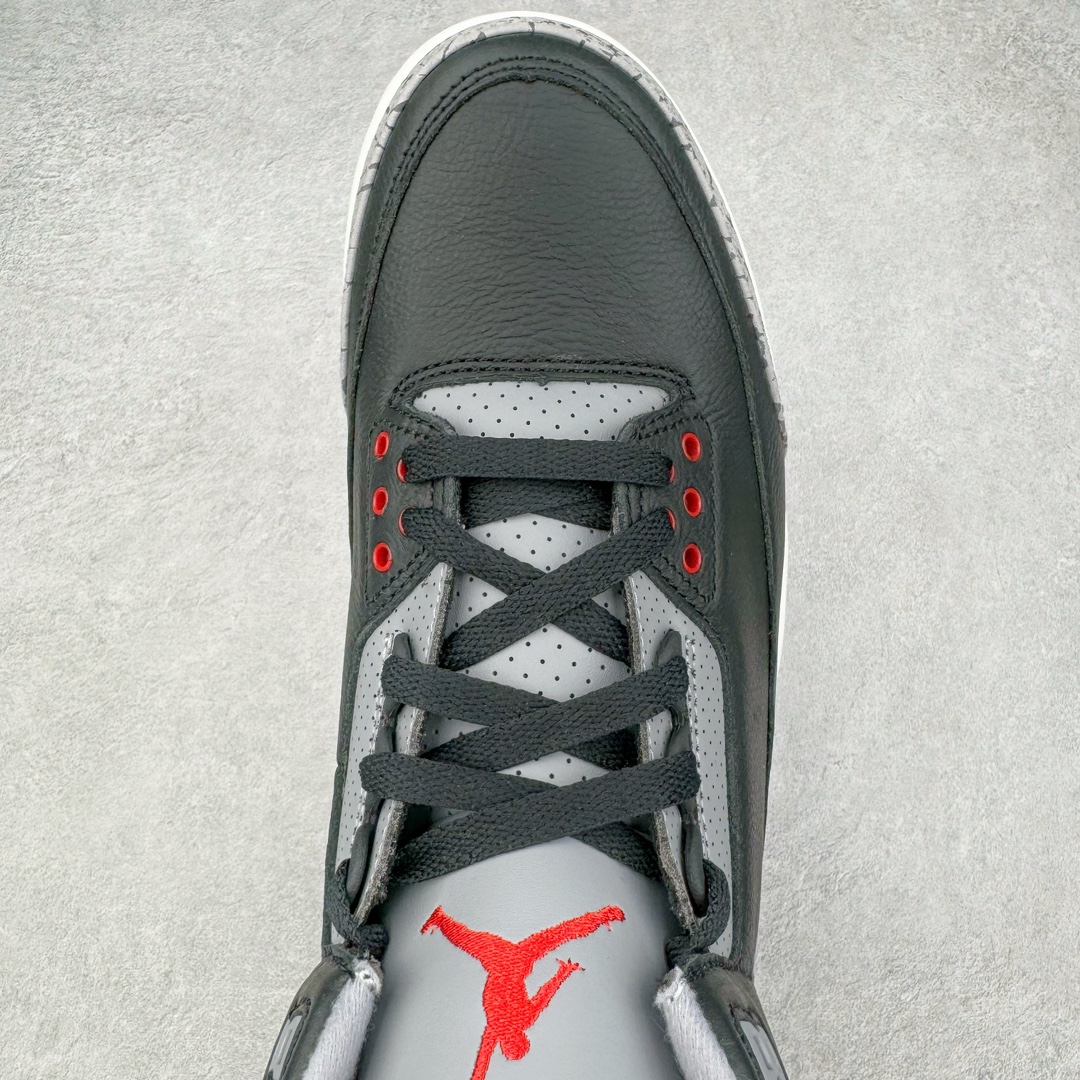 图片[4]-＃Y3纯原 Air Jordan AJ3 Retro 复刻黑水泥 DN3707-010 原楦原纸板开发 确保原汁原味 原厂皮料质感色泽绝无偏差 完美中底拉帮 原厂中底钢印 原档案大底 如假白送 大底纹路 气垫通透度PU的回弹性均百分百还原 原厂电绣鞋舌飞人刺绣针数立体讲究精细欢迎对比正品原鞋 尺码：36 36.5 37.5 38 38.5 39 40 40.5 41 42 42.5 43 44 44.5 45 46 47.5-选品中心