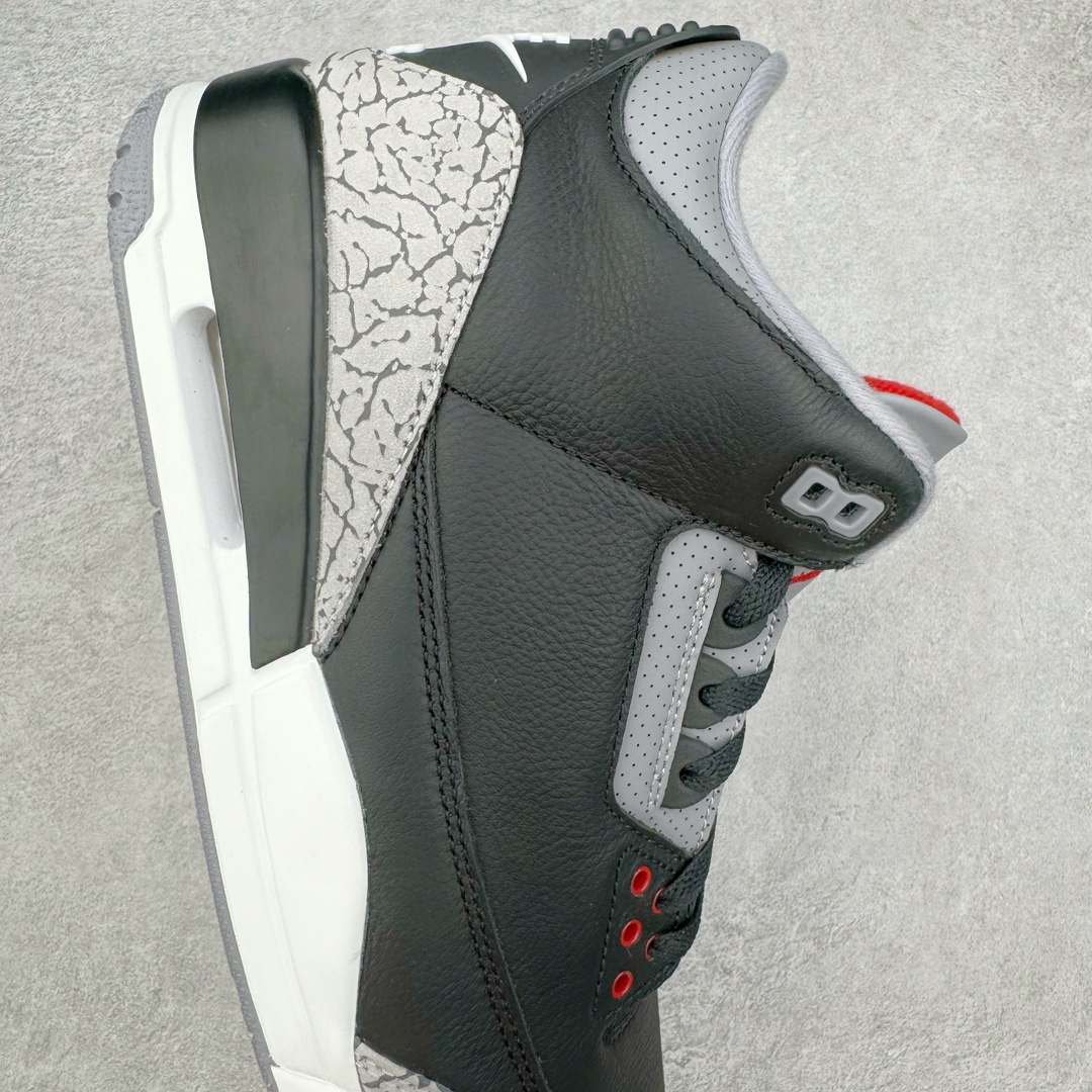 图片[6]-＃Y3纯原 Air Jordan AJ3 Retro 复刻黑水泥 DN3707-010 原楦原纸板开发 确保原汁原味 原厂皮料质感色泽绝无偏差 完美中底拉帮 原厂中底钢印 原档案大底 如假白送 大底纹路 气垫通透度PU的回弹性均百分百还原 原厂电绣鞋舌飞人刺绣针数立体讲究精细欢迎对比正品原鞋 尺码：36 36.5 37.5 38 38.5 39 40 40.5 41 42 42.5 43 44 44.5 45 46 47.5-选品中心