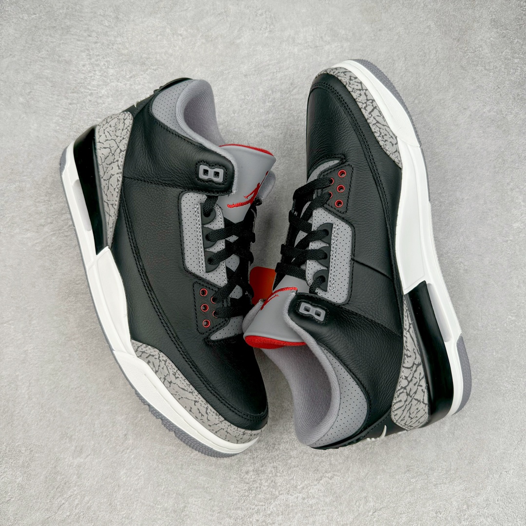 图片[3]-＃Y3纯原 Air Jordan AJ3 Retro 复刻黑水泥 DN3707-010 原楦原纸板开发 确保原汁原味 原厂皮料质感色泽绝无偏差 完美中底拉帮 原厂中底钢印 原档案大底 如假白送 大底纹路 气垫通透度PU的回弹性均百分百还原 原厂电绣鞋舌飞人刺绣针数立体讲究精细欢迎对比正品原鞋 尺码：36 36.5 37.5 38 38.5 39 40 40.5 41 42 42.5 43 44 44.5 45 46 47.5-选品中心