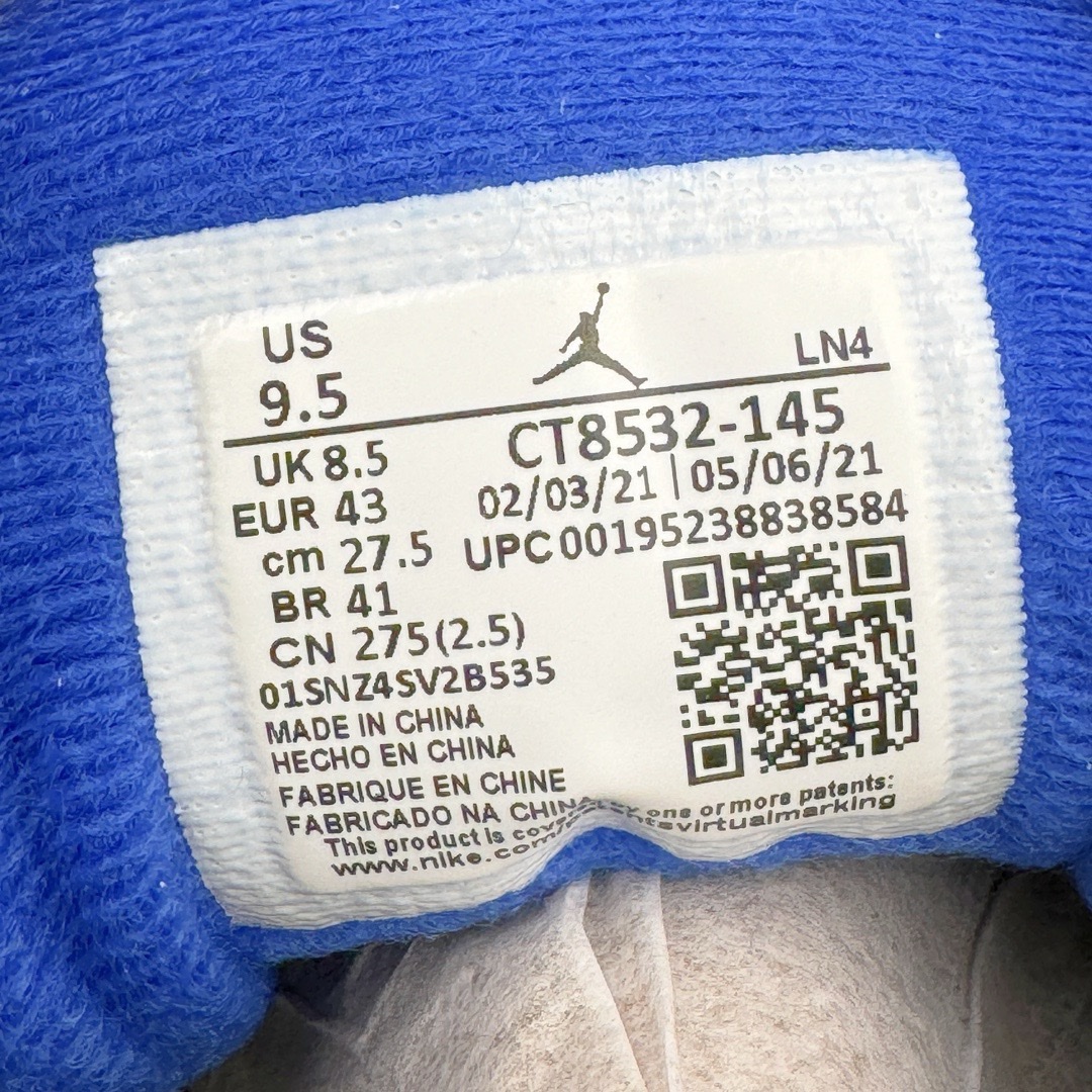 图片[16]-＃LJ渠道版 Air Jordan AJ3 Retro 小闪电白蓝 CT8532-145 目前市场最推荐的产品 市场唯一正确批次 亲自操刀耗时半年巨作 超合理的单价 拒绝高利润 全套原纸板楦头开发 原厂大底磨具加持立体防滑纹理 原装可视Air Sole气垫 原汁原味最完美的三代版型 唯一正确鞋头趴度弧度高度鞋身腰线 原厂TPU彩虹扎染后跟饰片 正确内里反口里网布 皮料菱角分明不变形无多余毛边 广东原厂zp同批次手工大底描漆拉丝 市场唯一原厂鞋扣模具 原厂织唛标 原厂飞人电绣工艺 尾指中部跳三针 独家绑鞋带手法 印刷中底布 四线拉帮 米色美纹纸贴合固定 进口港宝加持 后跟自然饱满 全鞋荧光划线卡点 追求极致完美 每一双都是工艺品 多重QC质检 超越公司货的品控标准 实实在在的免检产品 尺码：40 40.5 41 42 42.5 43 44 44.5 45 46 47.5 48.5-选品中心