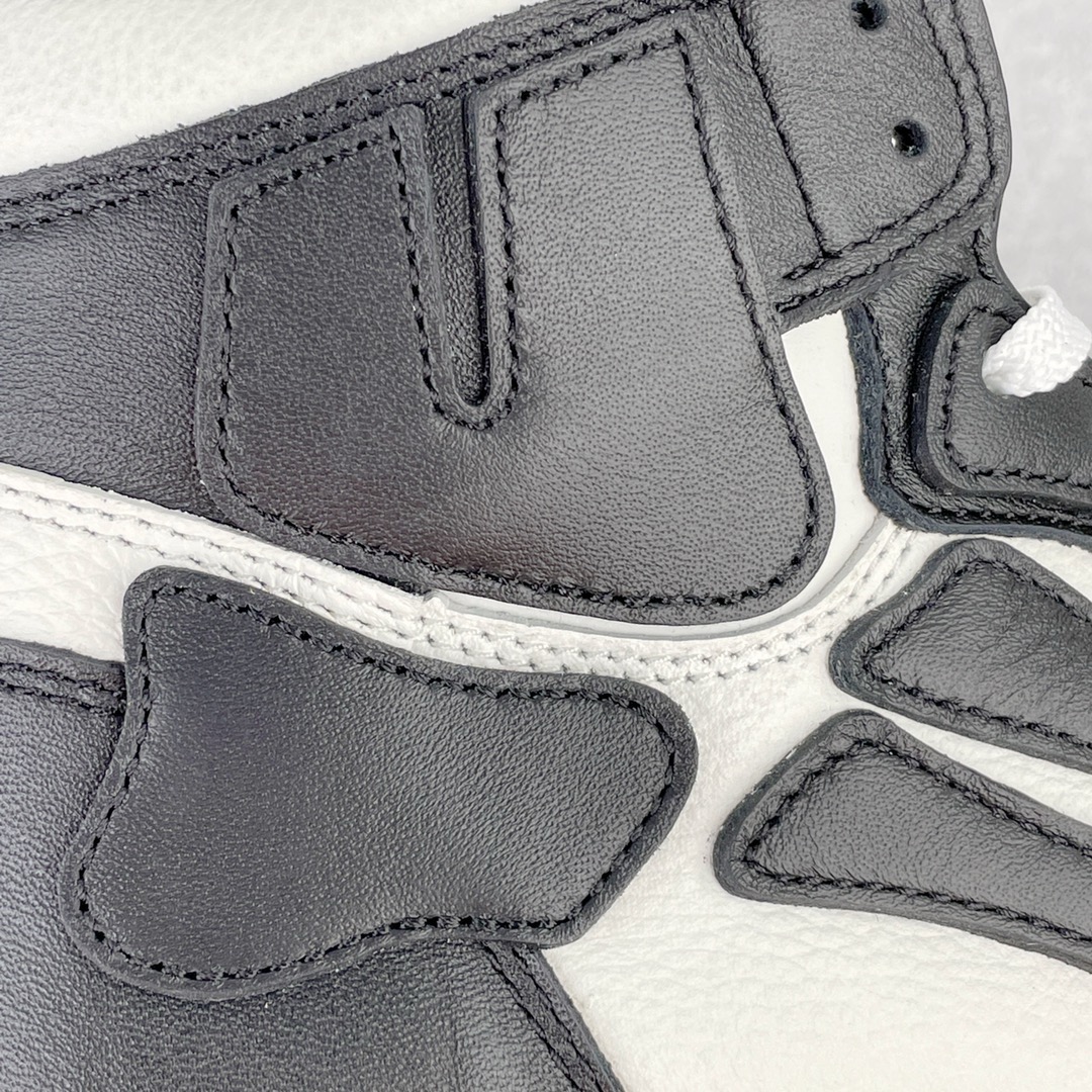 图片[11]-＃LJ渠道版福利 AMIRI Skel Top Hi Sneakers 洛杉矶街头之王 高奢·埃米尔 骨骼高帮板鞋 黑白 区分市面所有在售版本 正确鞋舌外翻细节 正确骨头形状 正确双层加厚皮料 市面唯一正确批次 全套配件及包装物 鞋面采用手工切割和边缘涂漆的皮革和骨头贴花 并具有真皮鞋面和模压EVA鞋垫 高密度的电脑车线工艺 尺码：40 41 42 43 44 45-选品中心