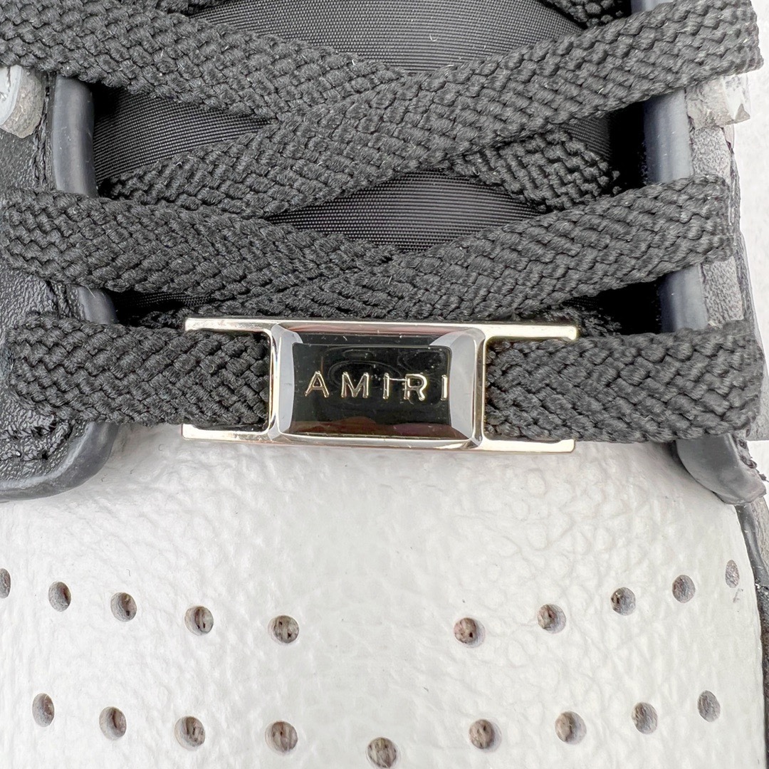 图片[14]-＃LJ渠道版福利 AMIRI Skel Top Low Sneakers 洛杉矶街头之王 高奢·埃米尔 骨骼低帮板鞋 白黑 区分市面所有在售版本 正确鞋舌外翻细节 正确骨头形状 正确双层加厚皮料 市面唯一正确批次 全套配件及包装物 鞋面采用手工切割和边缘涂漆的皮革和骨头贴花 并具有真皮鞋面和模压EVA鞋垫 高密度的电脑车线工艺 尺码：40 41 42 43 44 45-选品中心