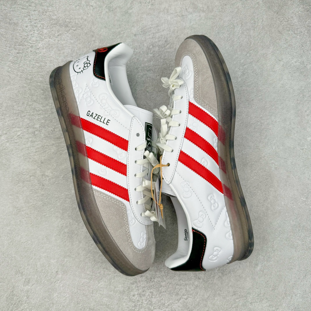 图片[3]-＃S2纯原 AD Original Gazelle Indoor Trainers 瞪羚室内鞋系列低帮复古百搭休闲运动德训风板鞋 II0013 高端零售特供批次 原厂定制长毛翻毛皮组合环保纤维革鞋面材质 内置环保海玻璃鞋垫 外置RB橡胶大底 产品品控稳定性领先行业 原厂全套原楦原纸板冲刀磨具开发 原厂皮料加持 原厂港宝加持定型后跟R度完美 将复古进行到底 简约流畅 三十年不变经典 这款Gazelle运动鞋 无论面料、配色、质感或设计 都只在重现其1991年原款的经典 皮革鞋面 撞色三条纹和鞋跟标的设计 力求呈现90年代的经典复古风潮 Samba火热的同时 也带动了其它的复古鞋型 Gazelle便是其中一只 Gazelle Indoor拥有包边更宽的T字型鞋头 更好的保护运动员的前掌 浓浓的复古氛围感 非常适合现在流行的Cleanfit风格 尺码：36 36.5 37.5 38 38.5 39 40 40.5 41 42 42.5 43 44 44.5 45 46-选品中心