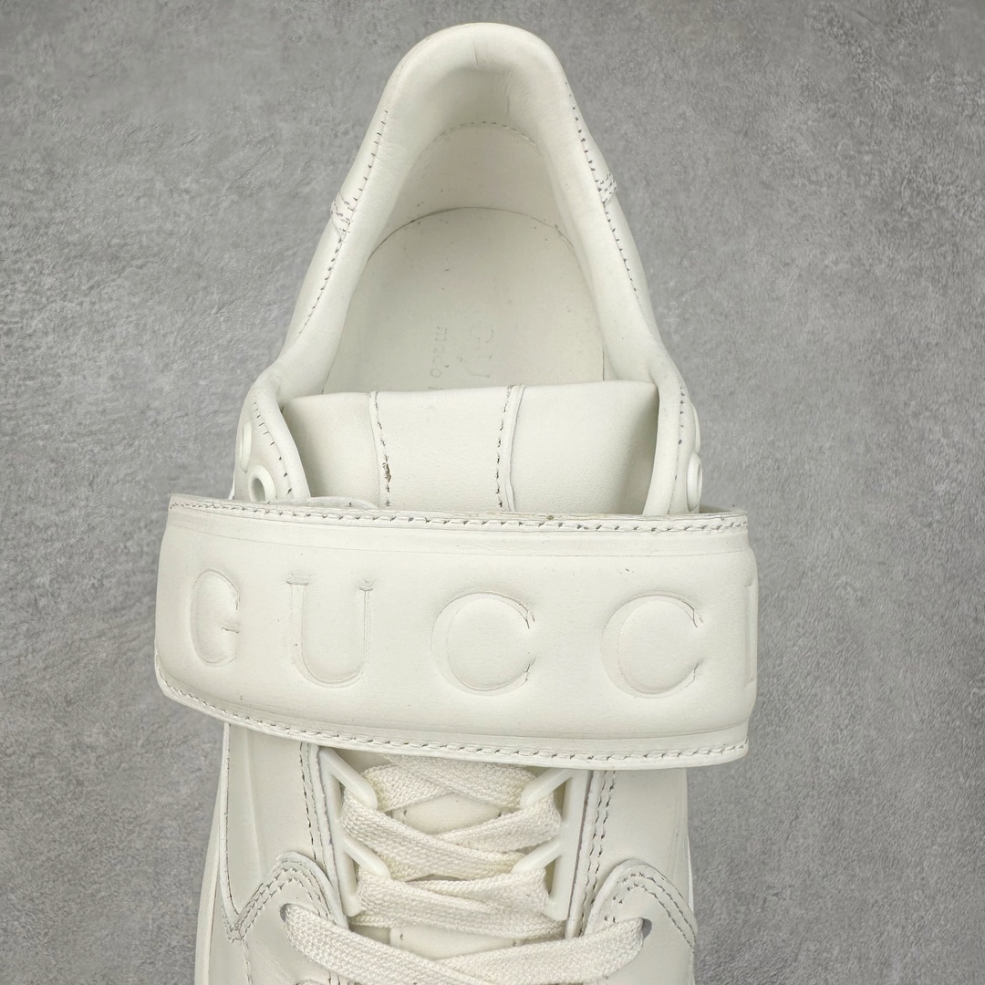 图片[5]-GUCCI古驰 Wave 牛皮革圆头魔术贴低帮生活休闲鞋女款 白色 尺码：35/40-选品中心