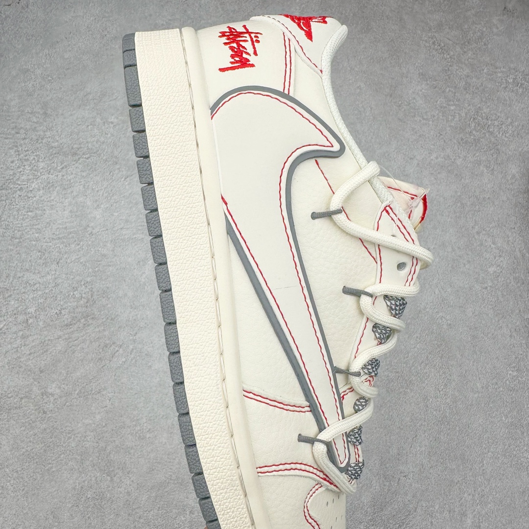 图片[6]-TS x Air Jordan AJ1 Low 倒钩低帮联名定制配色 SJ0086-136 原厂内置气垫魔块 A模大底 头层小牛皮 鞋舌AJ原厂专用牛津布+AJ专用反口珍珠布+原厂无杂质高弹内里海棉+特殊封边弹力鞋带 尺码：36 36.5 37.5 38 38.5 39 40 40.5 41 42 42.5 43 44 44.5 45 46 47.5-选品中心