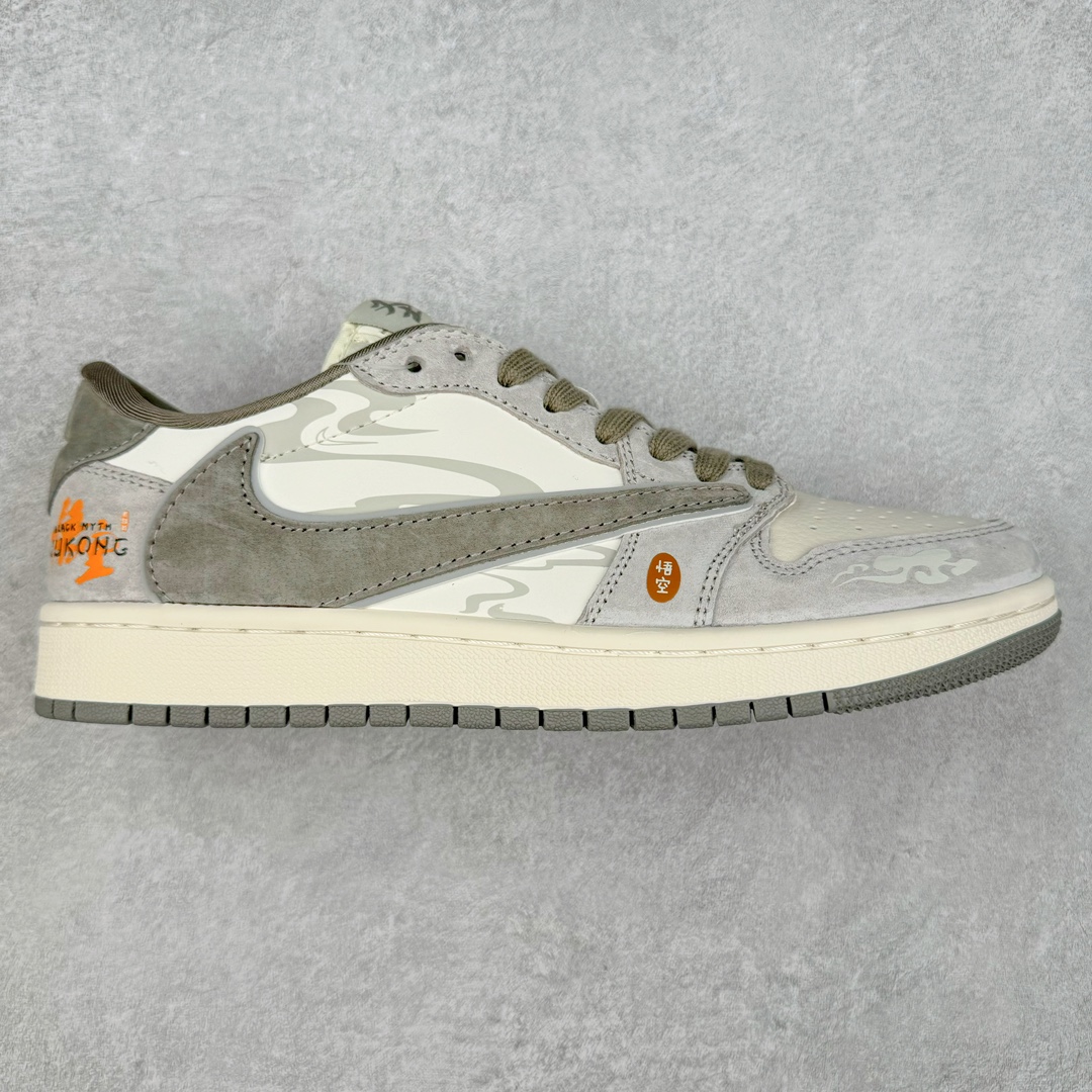 TS x Air Jordan AJ1 Low 倒钩低帮联名定制配色 DM6688-610 原厂内置气垫魔块 A模大底 头层小牛皮 鞋舌AJ原厂专用牛津布+AJ专用反口珍珠布+原厂无杂质高弹内里海棉+特殊封边弹力鞋带 尺码：36 36.5 37.5 38 38.5 39 40 40.5 41 42 42.5 43 44 44.5 45 46 47.5-选品中心