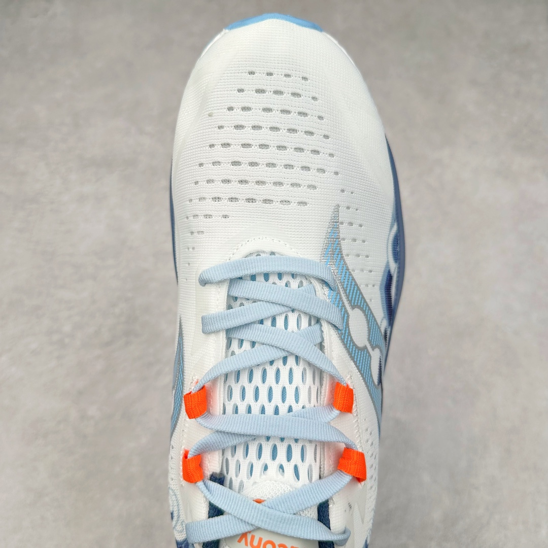 图片[4]-慢跑鞋中的劳斯莱斯 Saucony Endorphin Speed 索康尼啡速4代舒适织物低帮训练跑步鞋 尼龙板厚底竞速训练鞋 #原数据开发纸版楦型 #采用工学透气针织布鞋面材质 #内嵌3D环绕包裹缓震鞋垫 #外置镂空XT-900防滑橡胶大底❗️ #啡速属于减配版，推进力较为温和，尼龙板刚性也不强，驾驭门槛较低，适合进阶跑者日常训练及短距离比赛，适合精英跑者竞速训练。 #中底采用加厚的 PWRRUN PB缓震泡棉，有效减少触地带来的冲击力，能量回馈高达90%，缓震和回弹表现出色。S型飞翼尼龙板结合快速滚动科技，提供推进力的同时，还加强了稳定支撑保护，前后掌过渡也更加流畅。 尺码：40 40.5 41 42 42.5 43 44 44.5 45 女鞋后续待出-选品中心